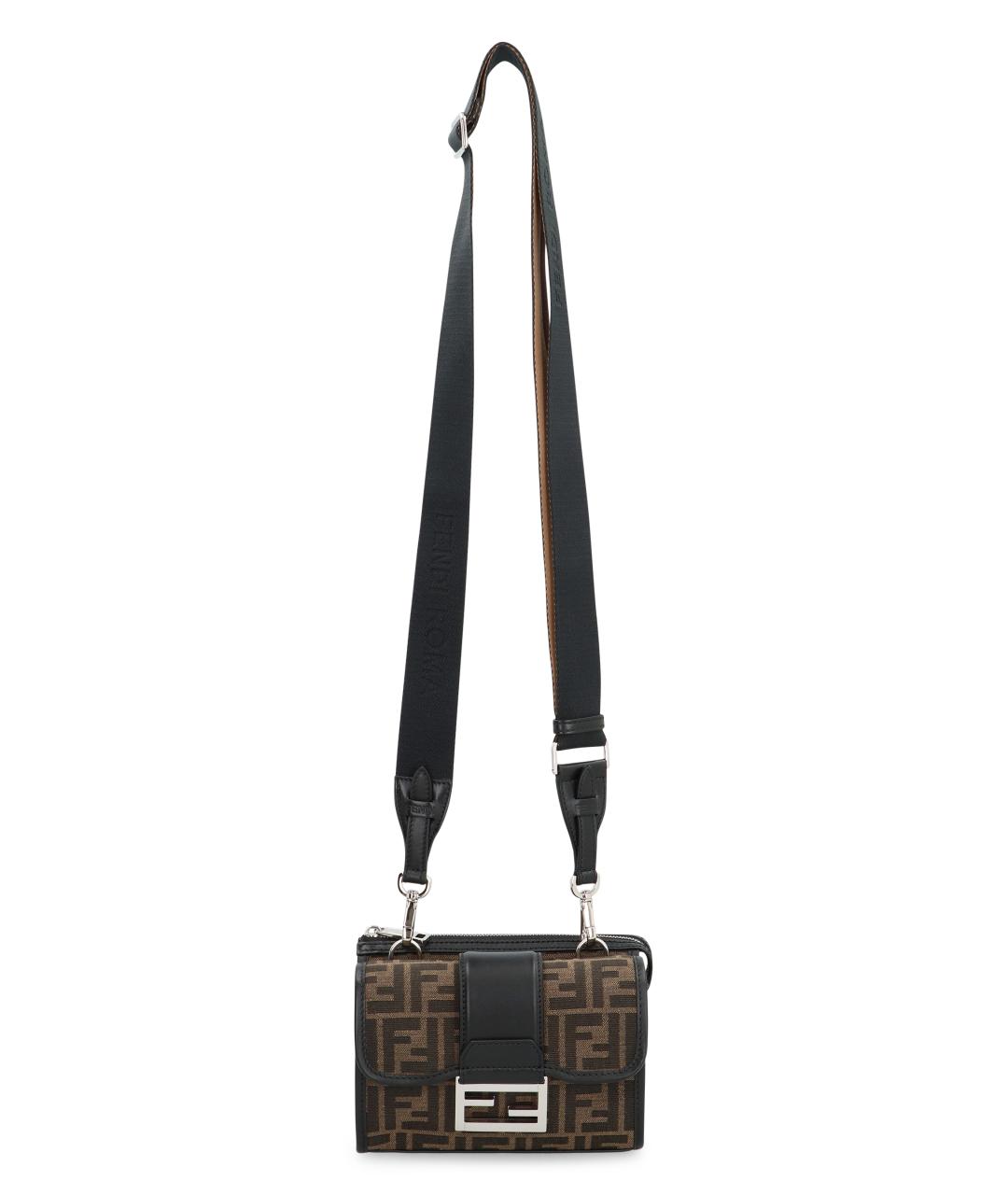 FENDI Бежевая синтетическая сумка на плечо, фото 5