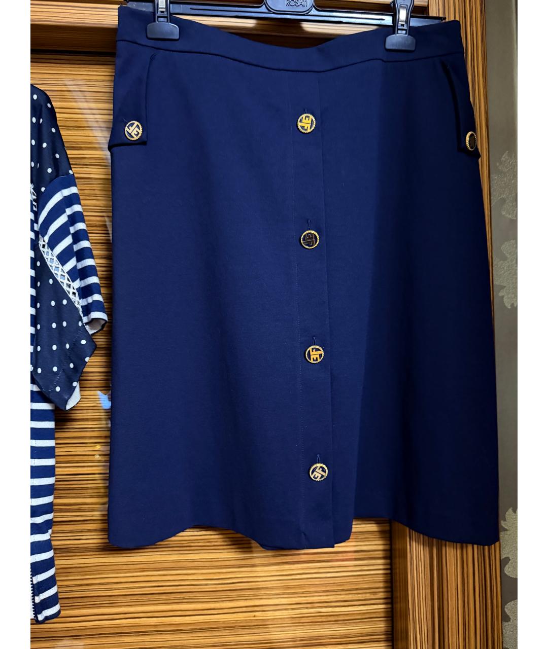 ERMANNO SCERVINO Синий вискозный костюм с юбками, фото 6