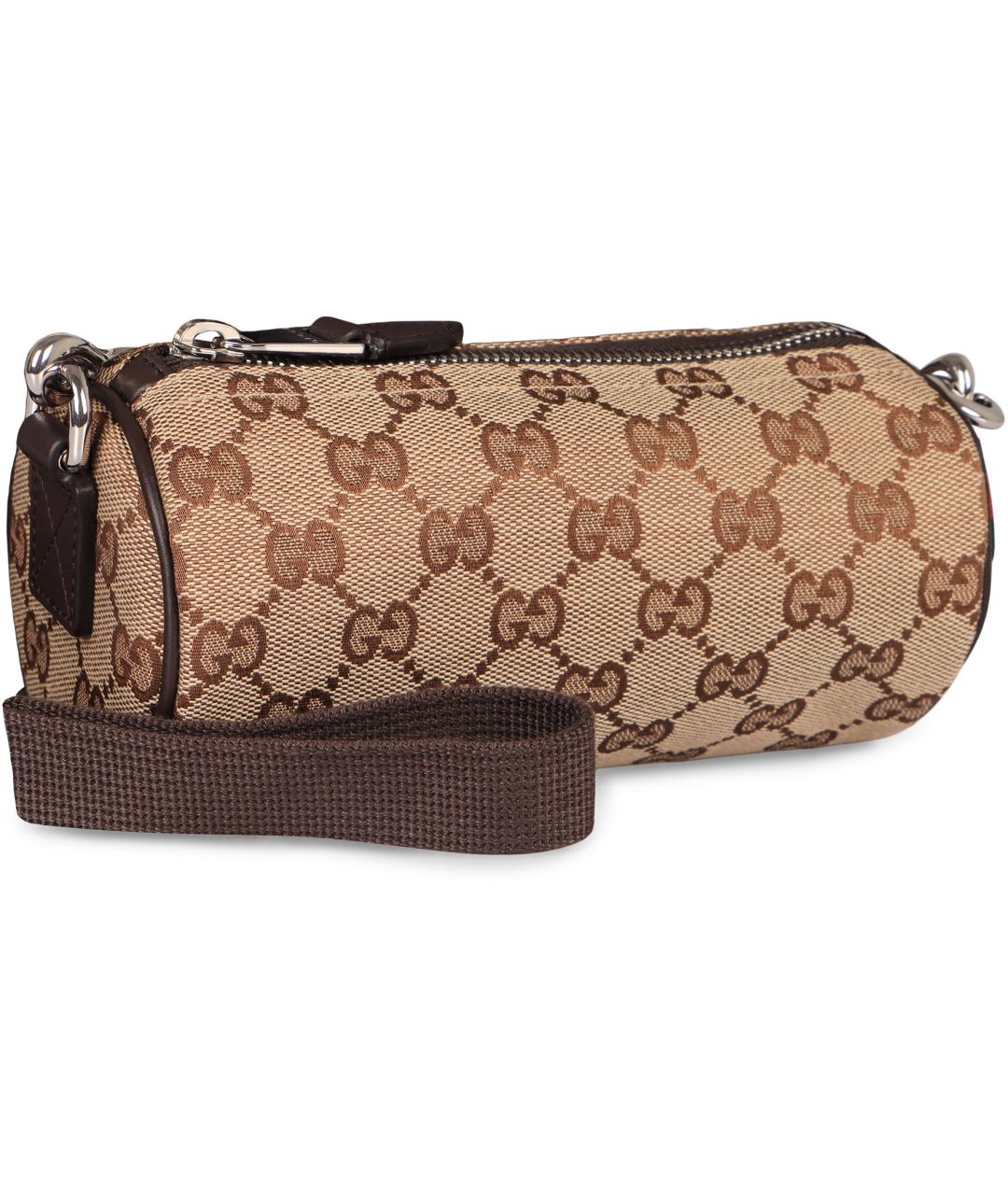 GUCCI Бежевая тканевая сумка на плечо, фото 3