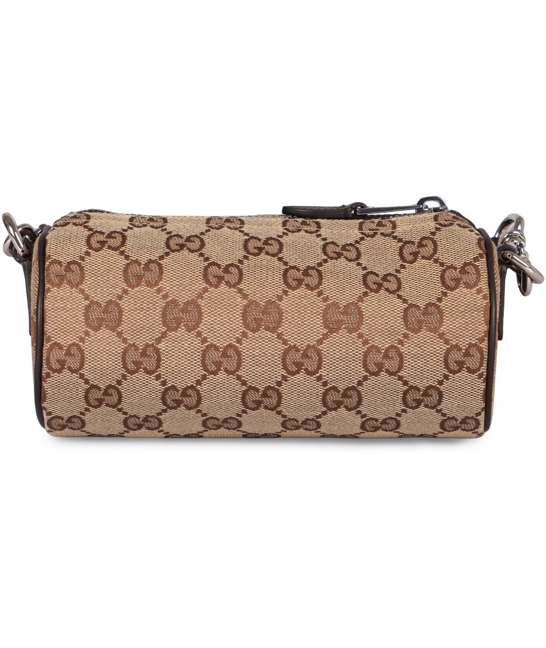 GUCCI Бежевая тканевая сумка на плечо, фото 5