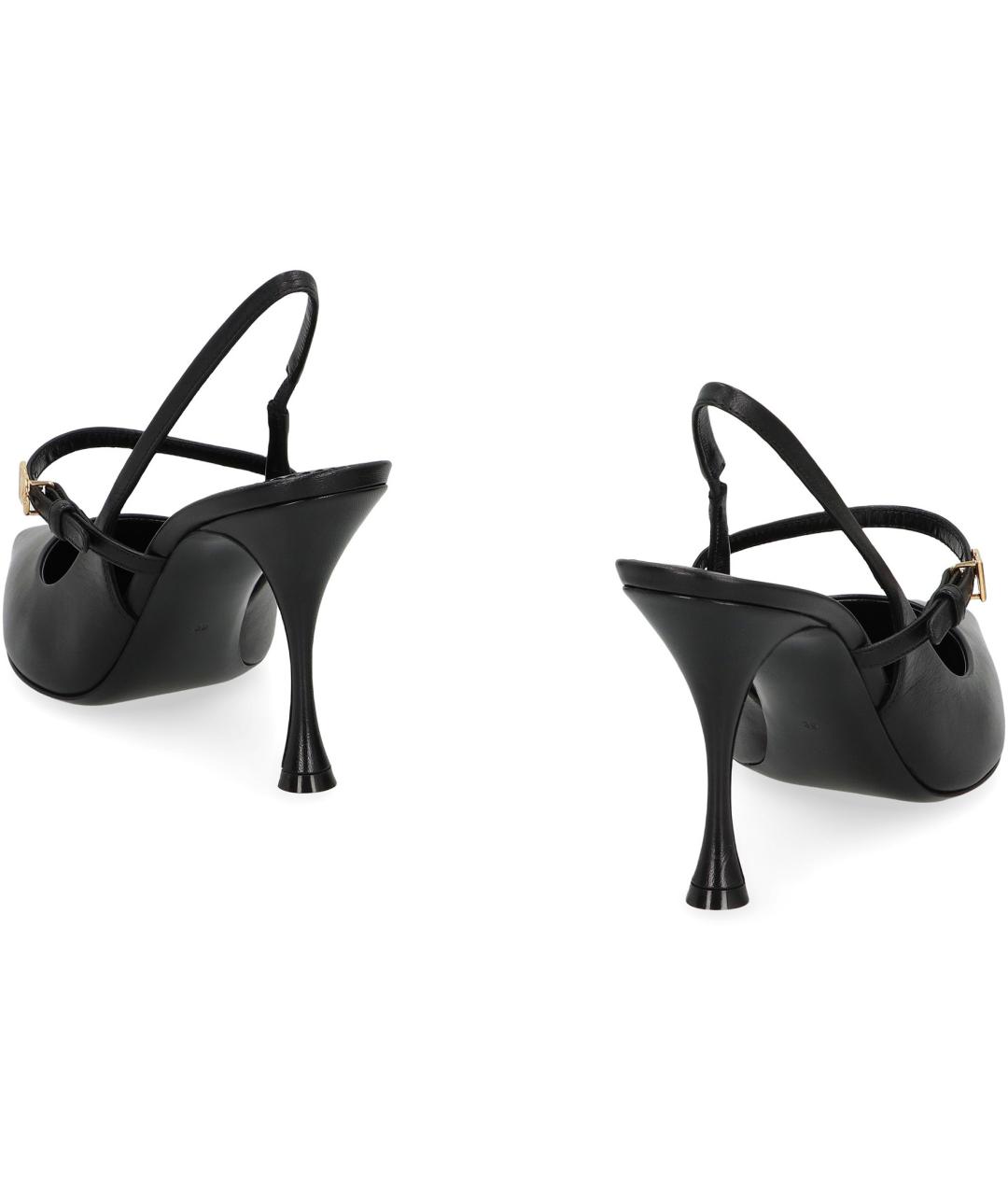 DOLCE&GABBANA Черные кожаные туфли, фото 4