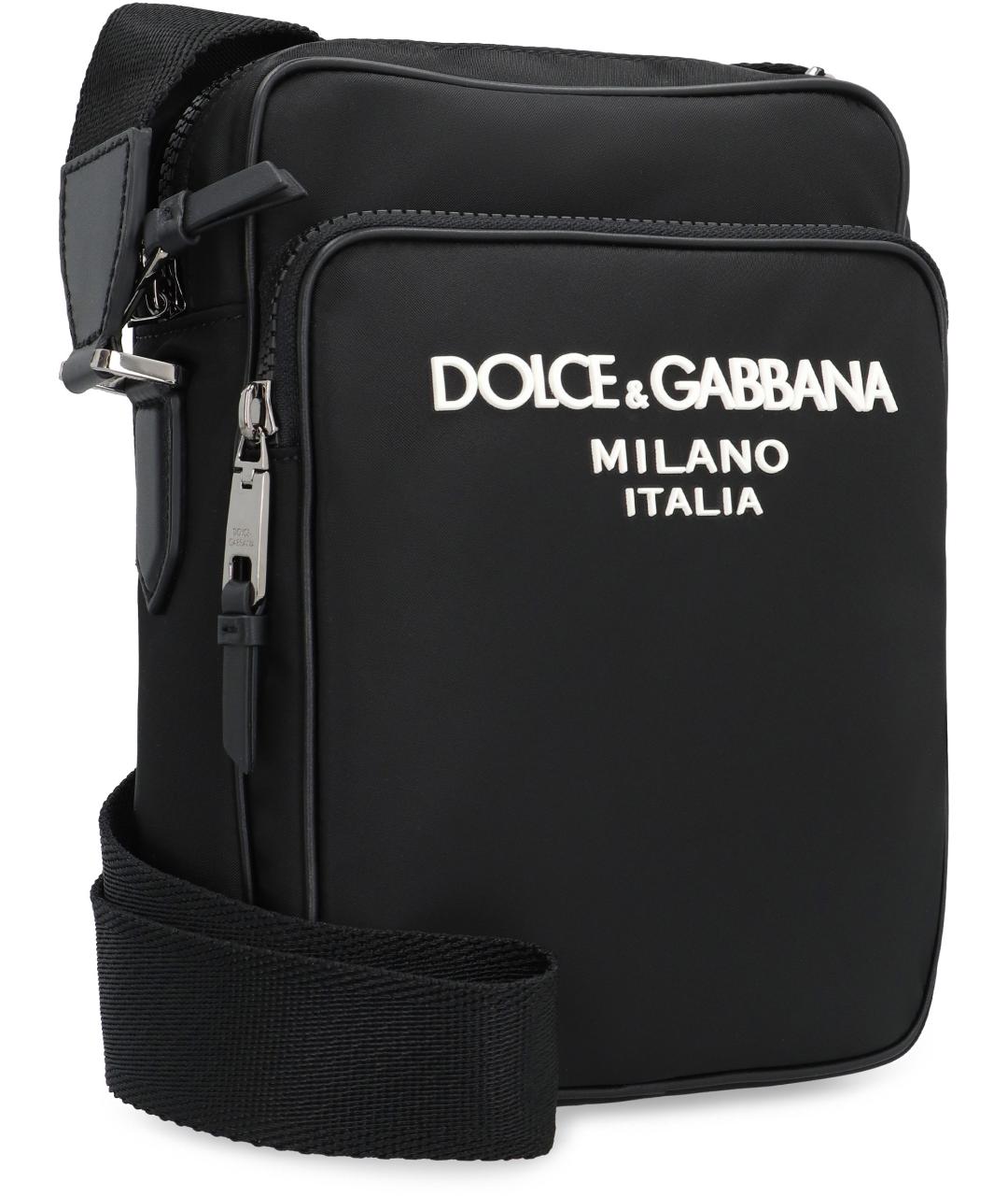 DOLCE&GABBANA Черная синтетическая сумка на плечо, фото 3