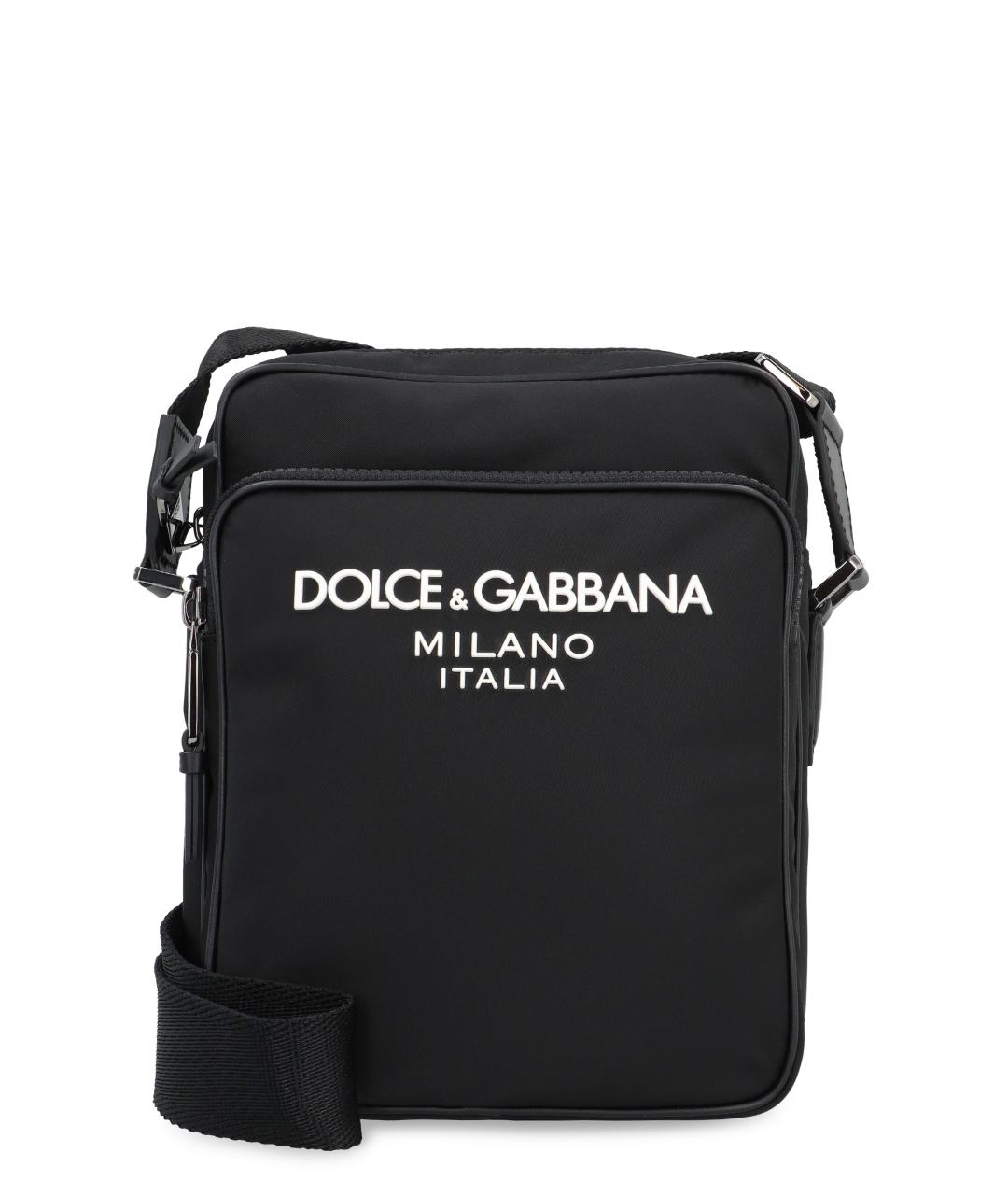 DOLCE&GABBANA Черная синтетическая сумка на плечо, фото 1