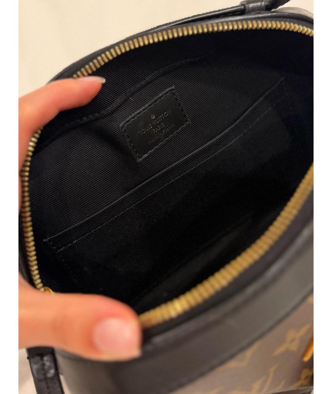 LOUIS VUITTON Коричневая сумка через плечо из канвы, фото 4