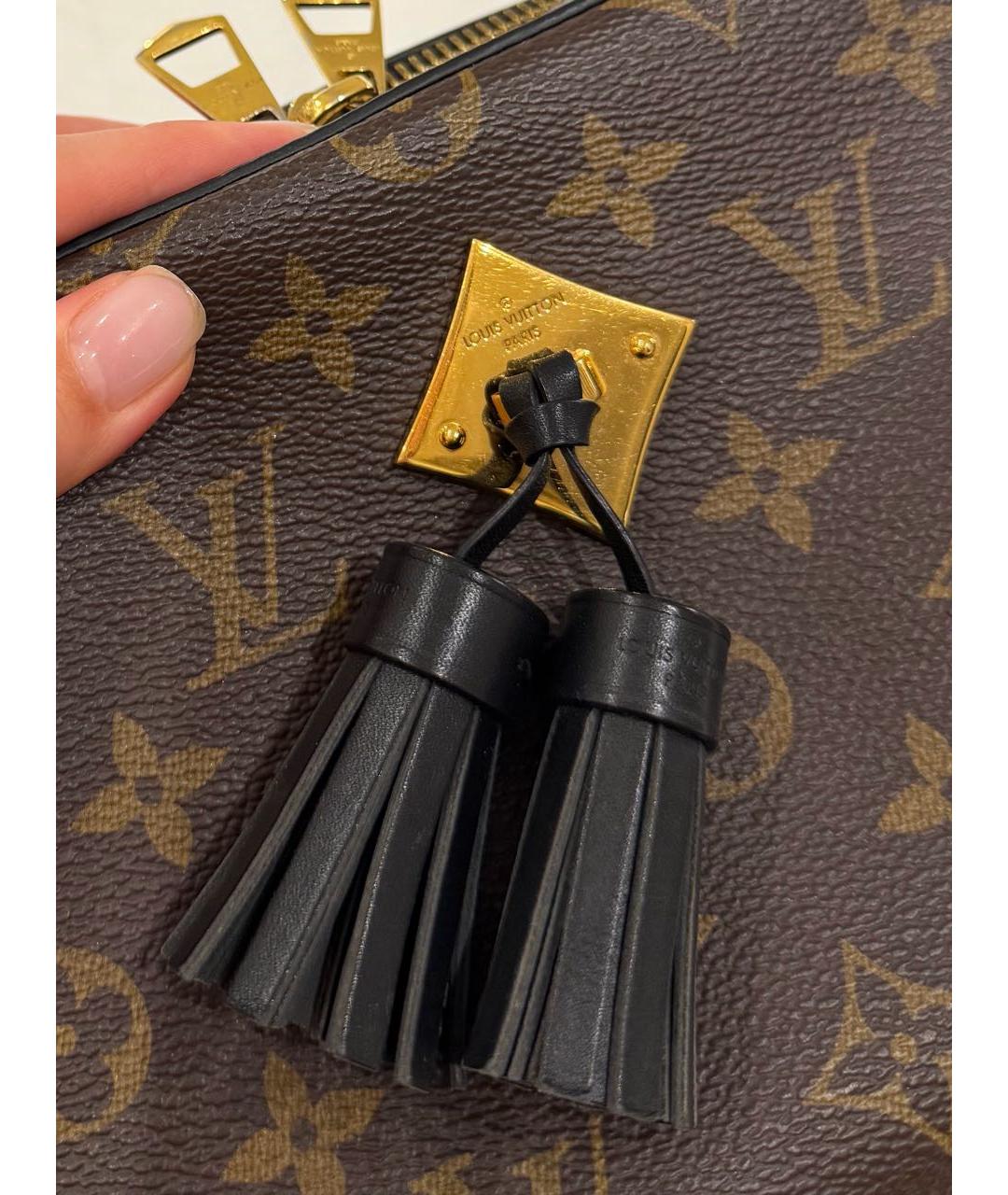 LOUIS VUITTON Коричневая сумка через плечо из канвы, фото 7