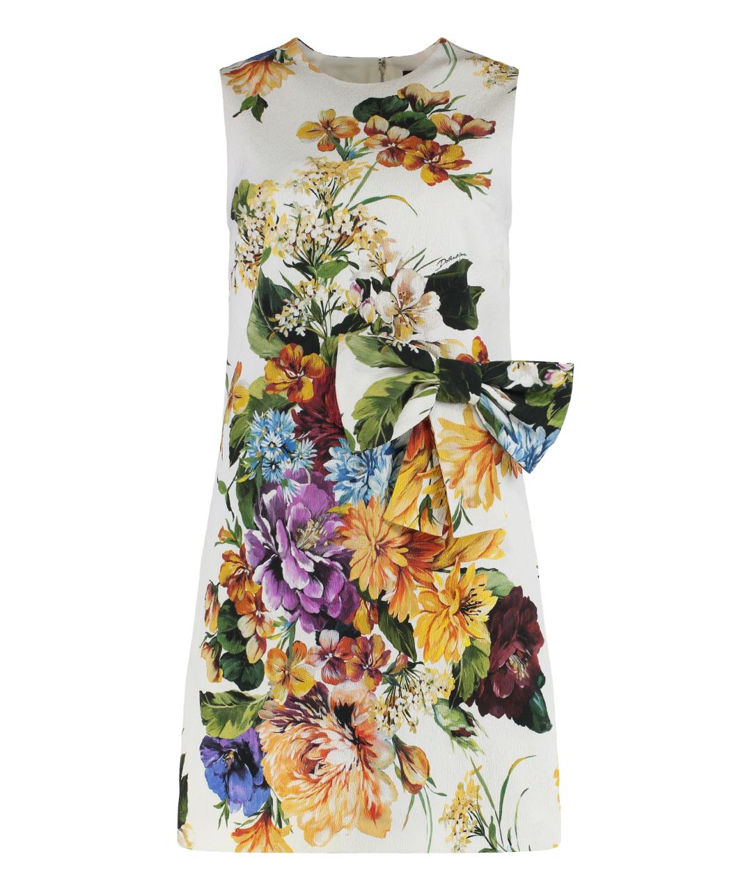 DOLCE&GABBANA Мульти хлопковое повседневное платье, фото 1