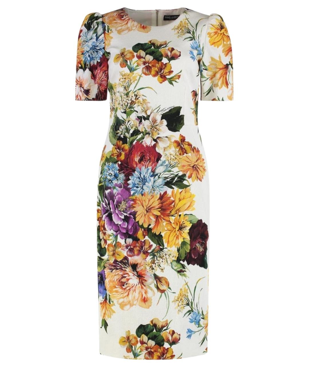 DOLCE&GABBANA Белое вискозное повседневное платье, фото 1