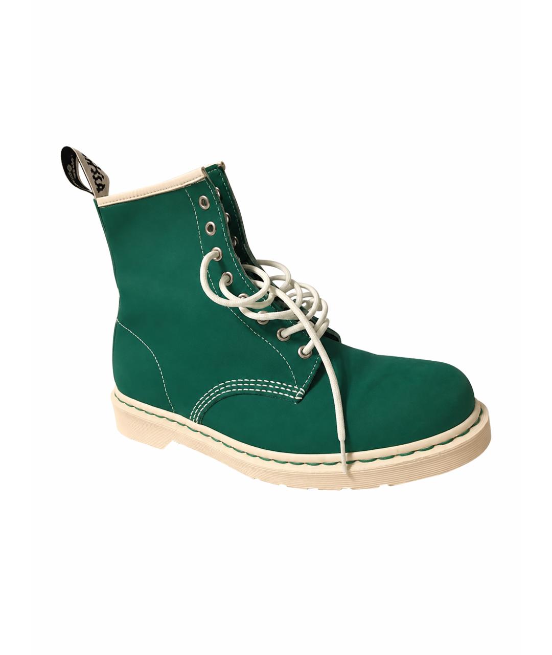 DR. MARTENS Зеленые высокие ботинки, фото 1