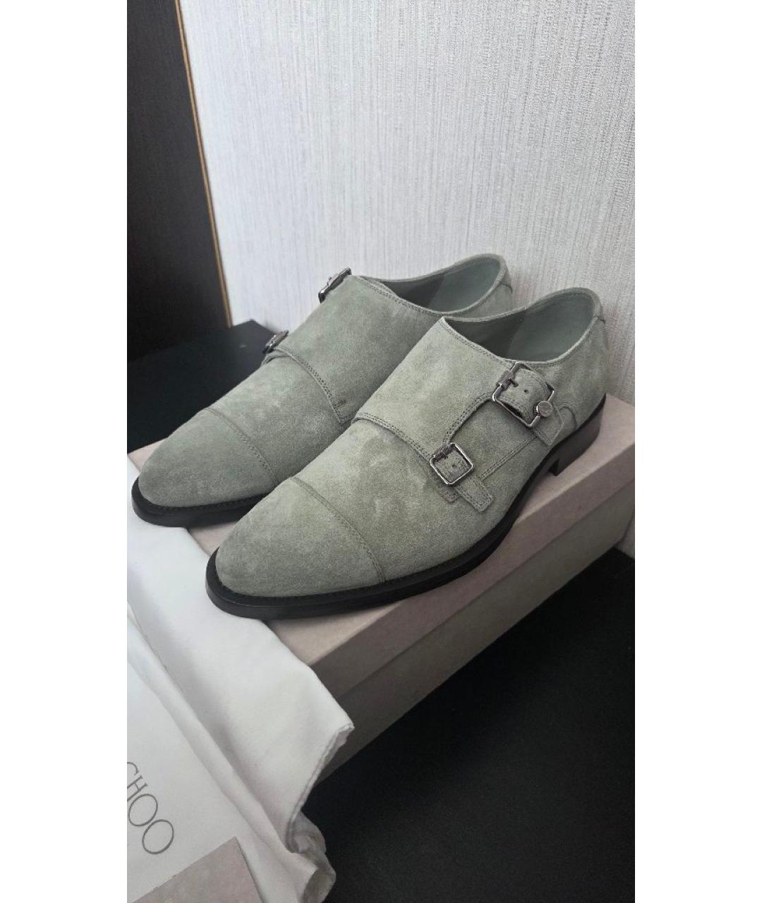 JIMMY CHOO Зеленые замшевые туфли, фото 2