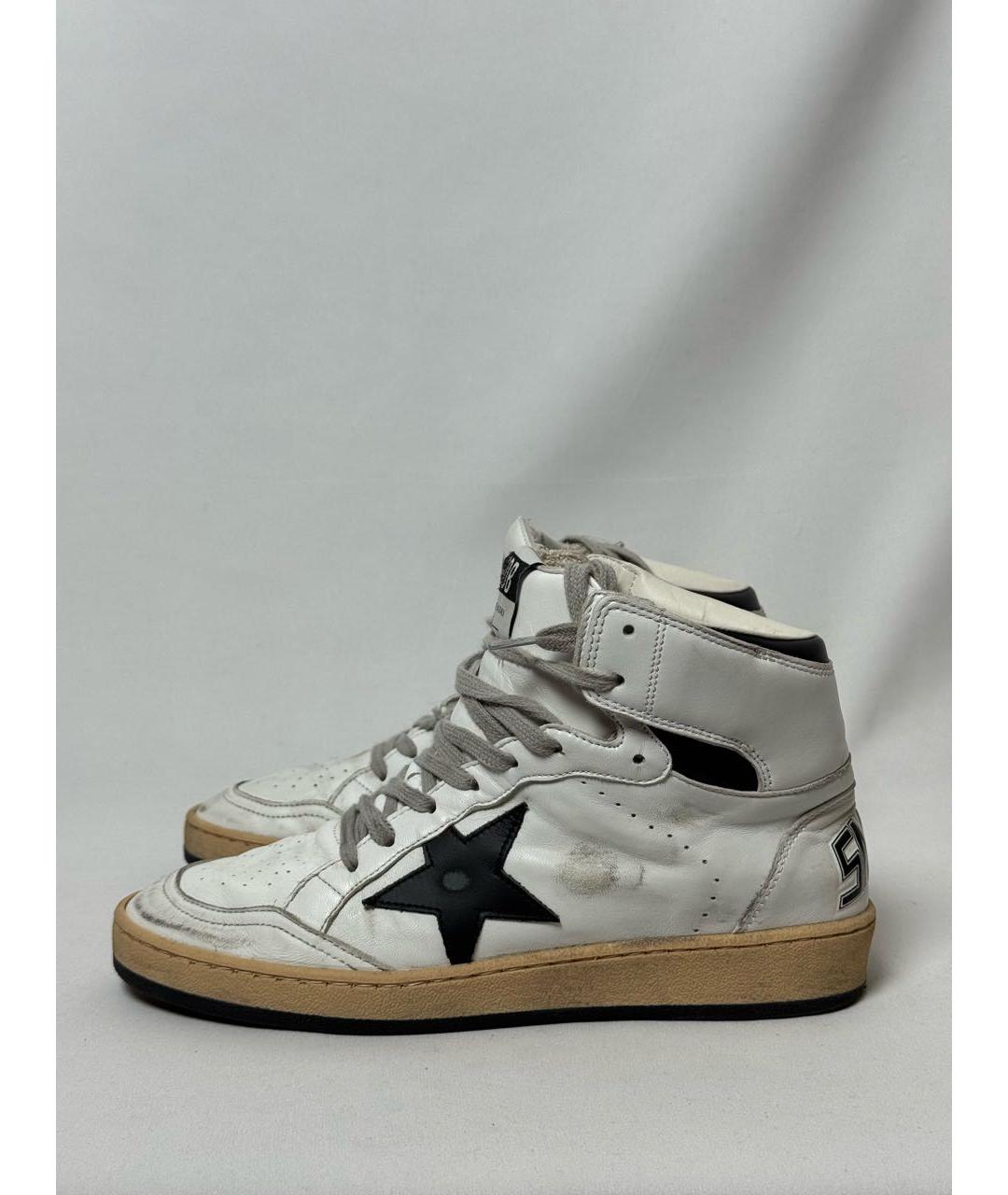 GOLDEN GOOSE Белые кожаные кеды, фото 4