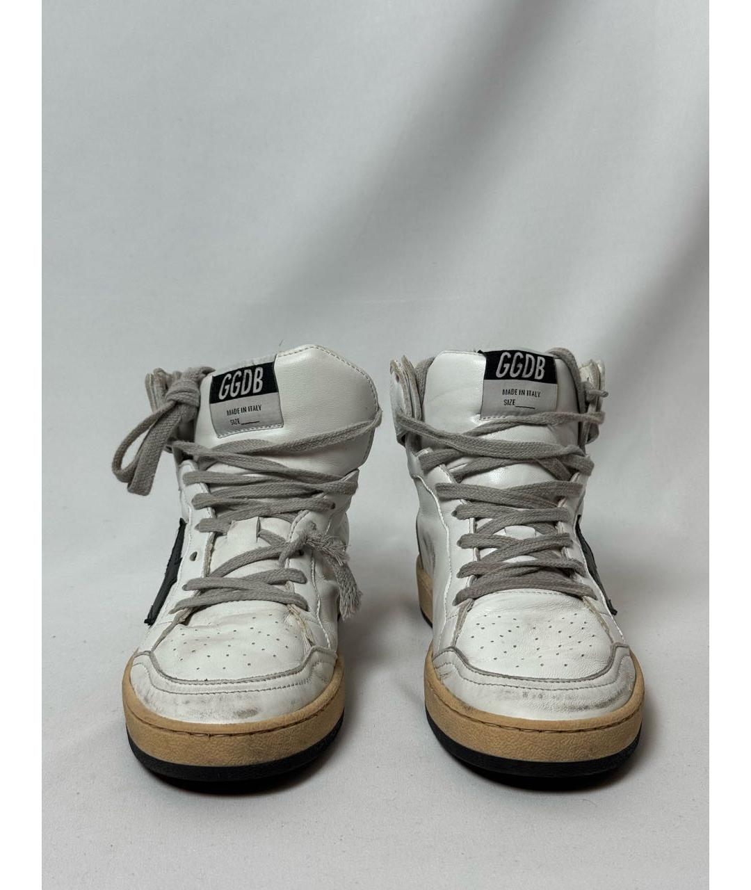 GOLDEN GOOSE Белые кожаные кеды, фото 6