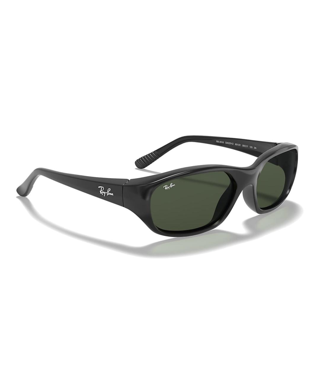 RAY BAN Черные пластиковые солнцезащитные очки, фото 3