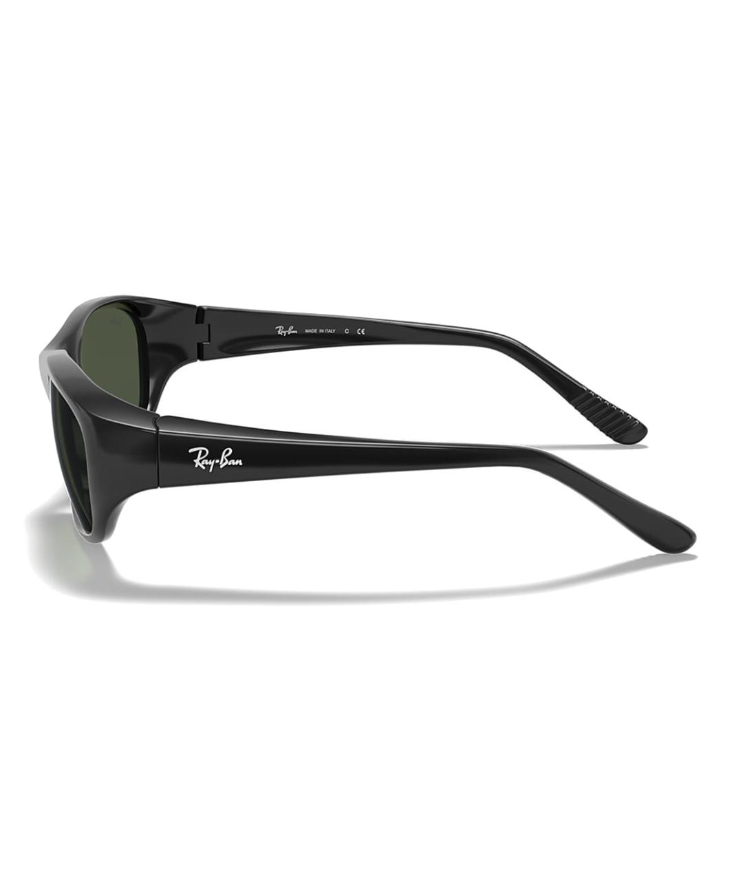 RAY BAN Черные пластиковые солнцезащитные очки, фото 5