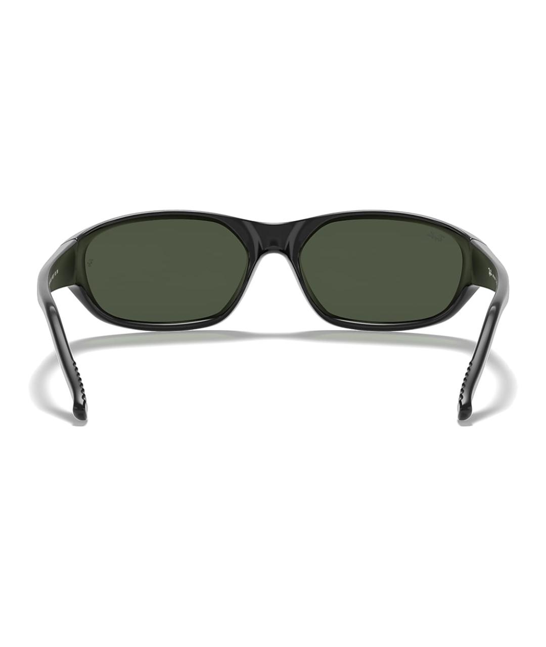 RAY BAN Черные пластиковые солнцезащитные очки, фото 4