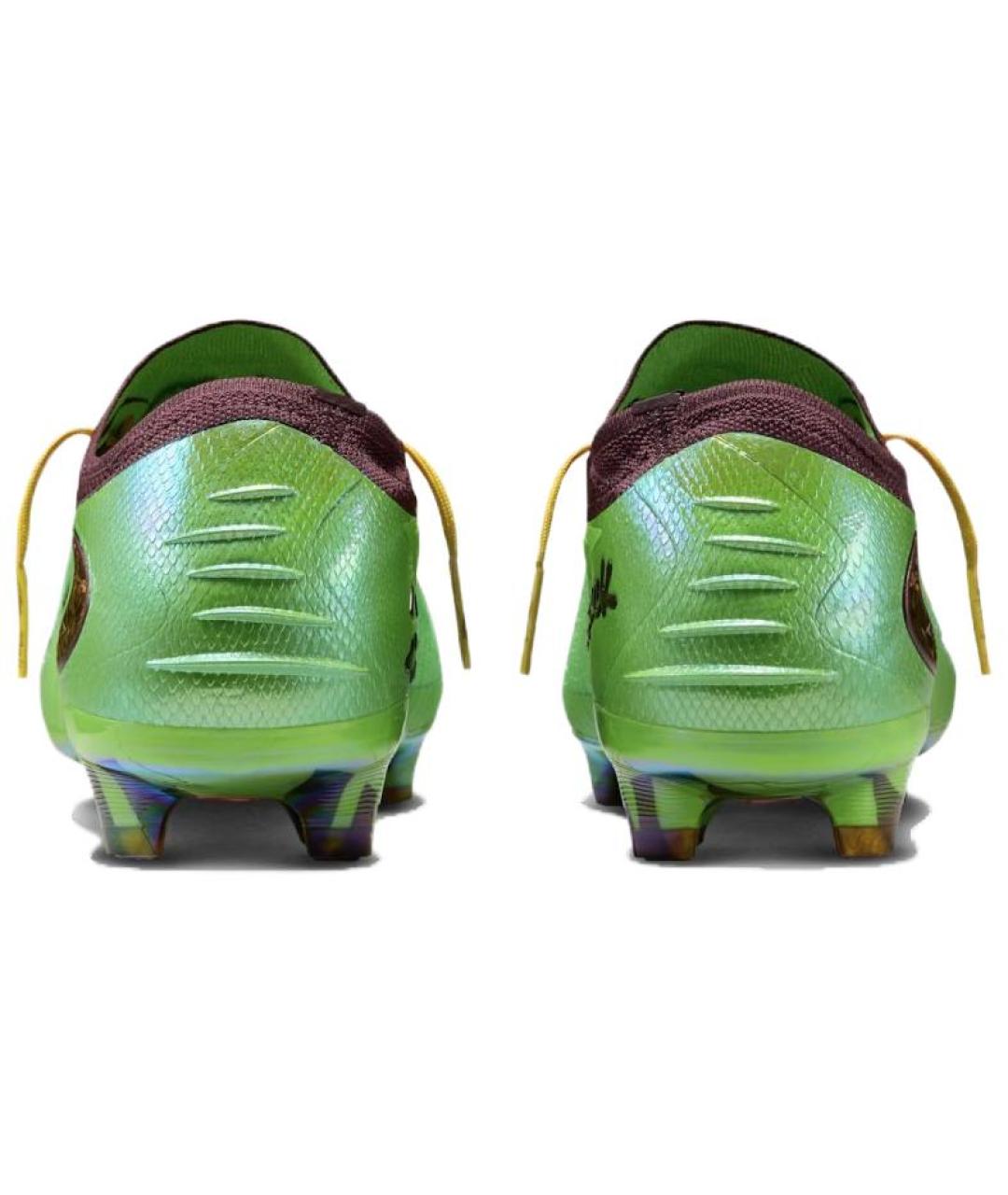 NIKE Зеленые синтетические низкие кроссовки / кеды, фото 5