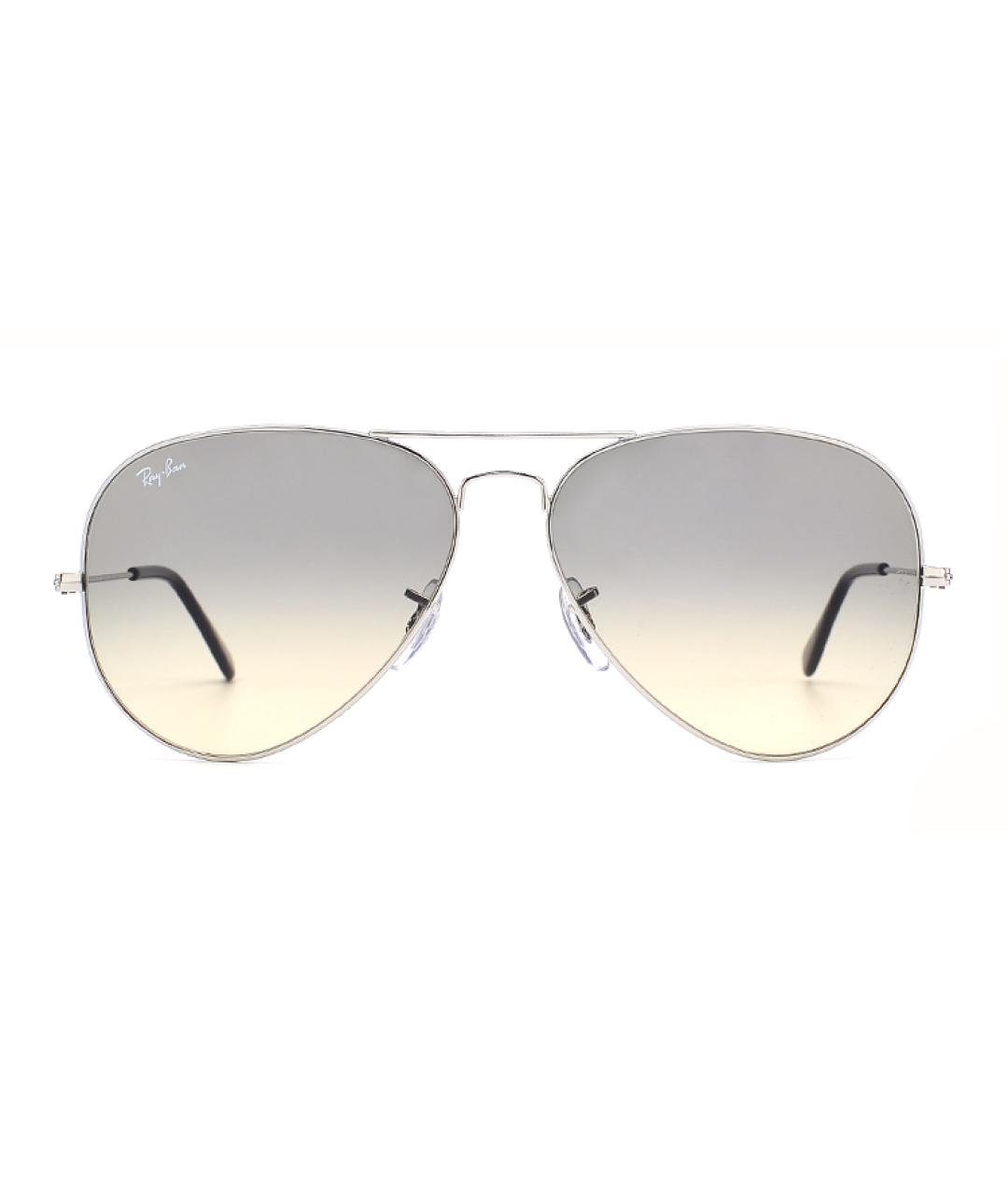 RAY BAN Серые металлические солнцезащитные очки, фото 2