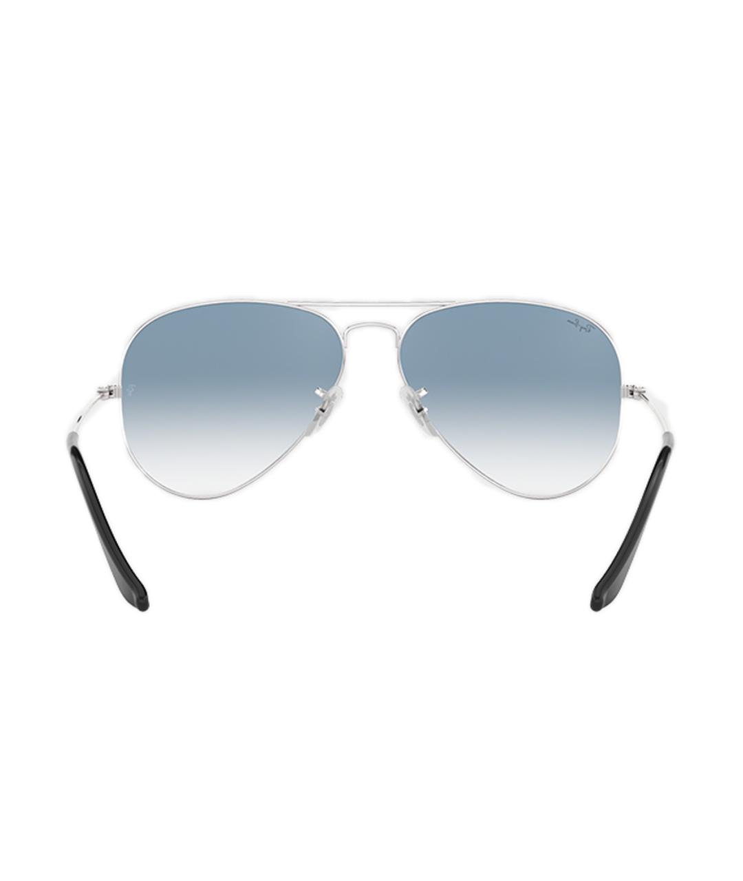 RAY BAN Серебряные металлические солнцезащитные очки, фото 4