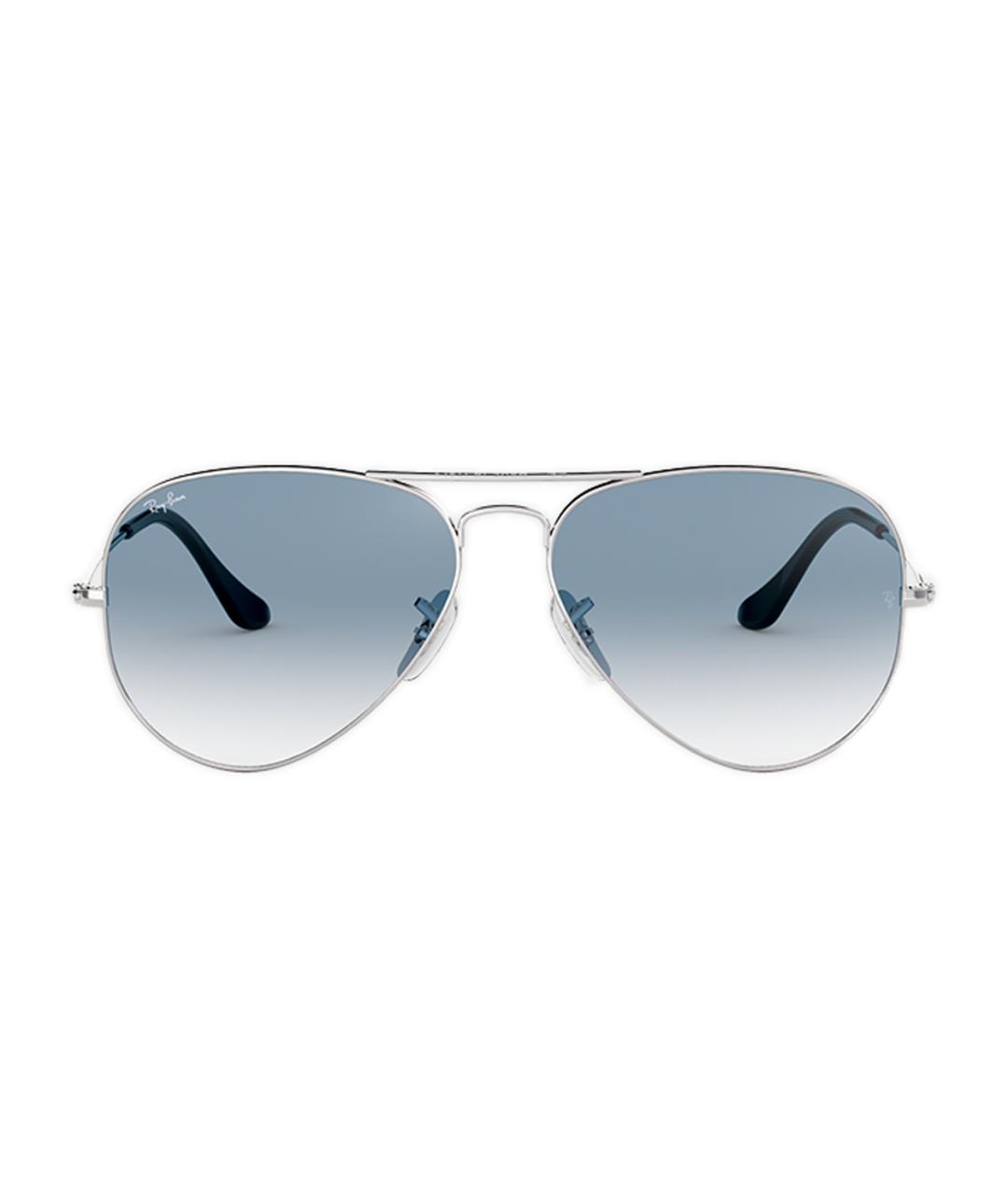 RAY BAN Серебряные металлические солнцезащитные очки, фото 2