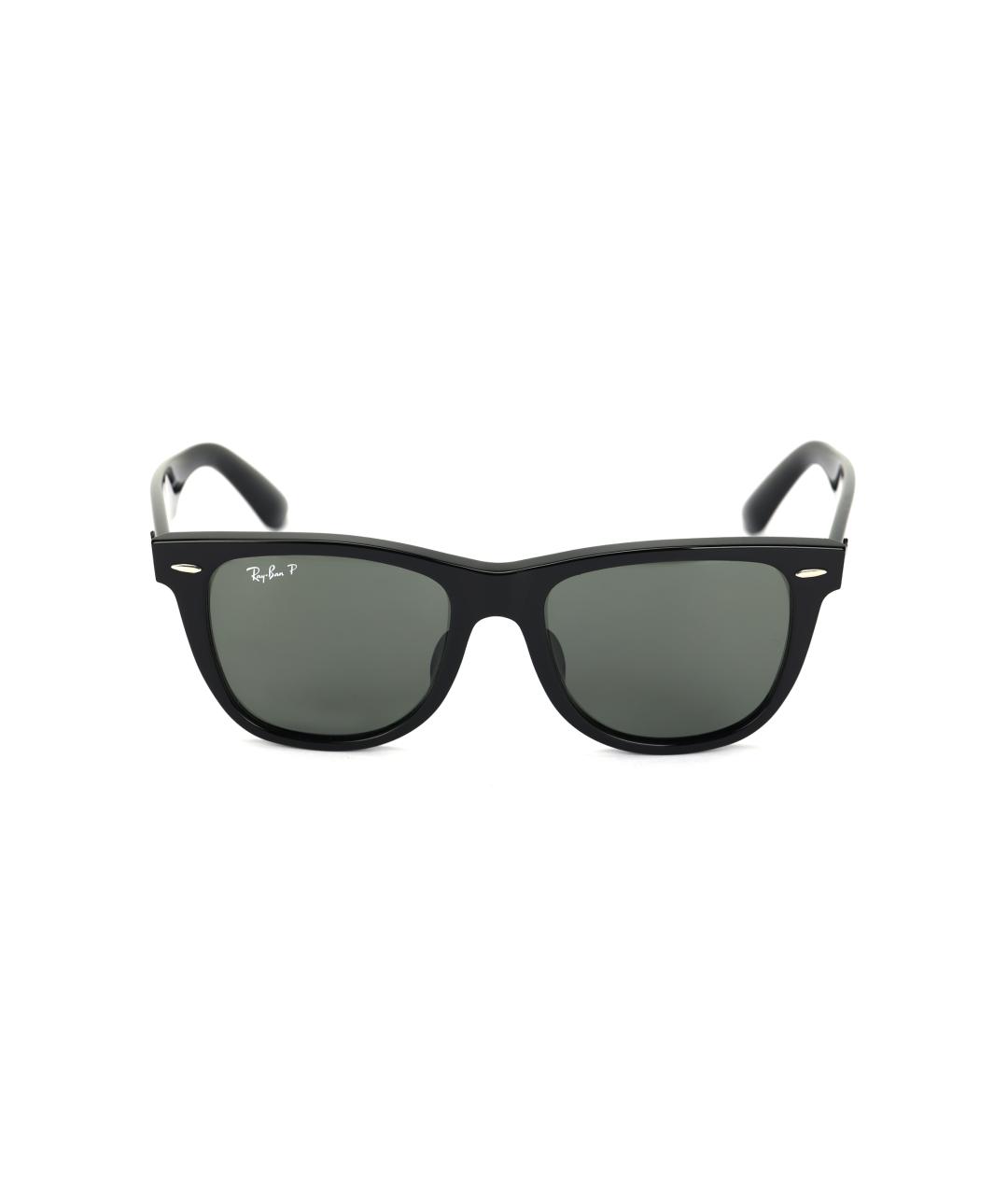 RAY BAN Черные пластиковые солнцезащитные очки, фото 2