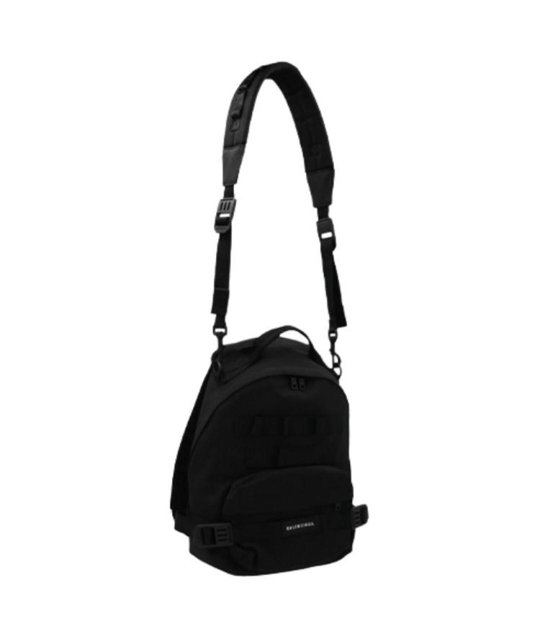 BALENCIAGA Черный синтетический рюкзак, фото 2