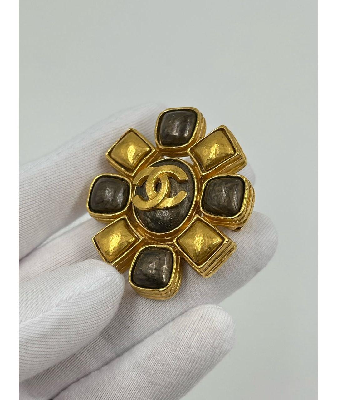 CHRISTIAN DIOR Мульти позолоченная булавка / брошь, фото 3