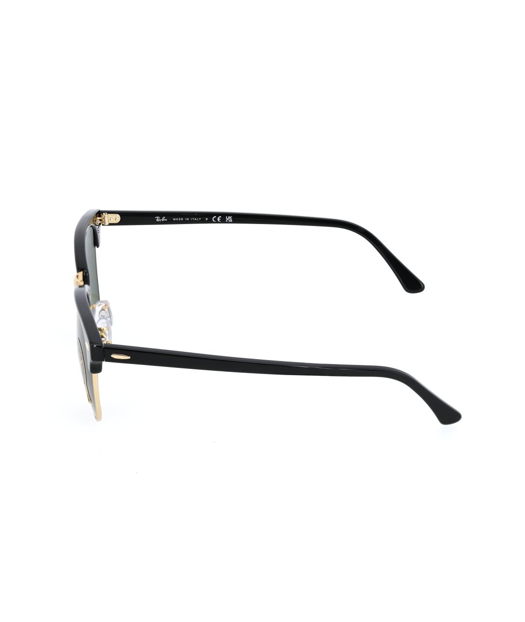 RAY BAN Черные пластиковые солнцезащитные очки, фото 4