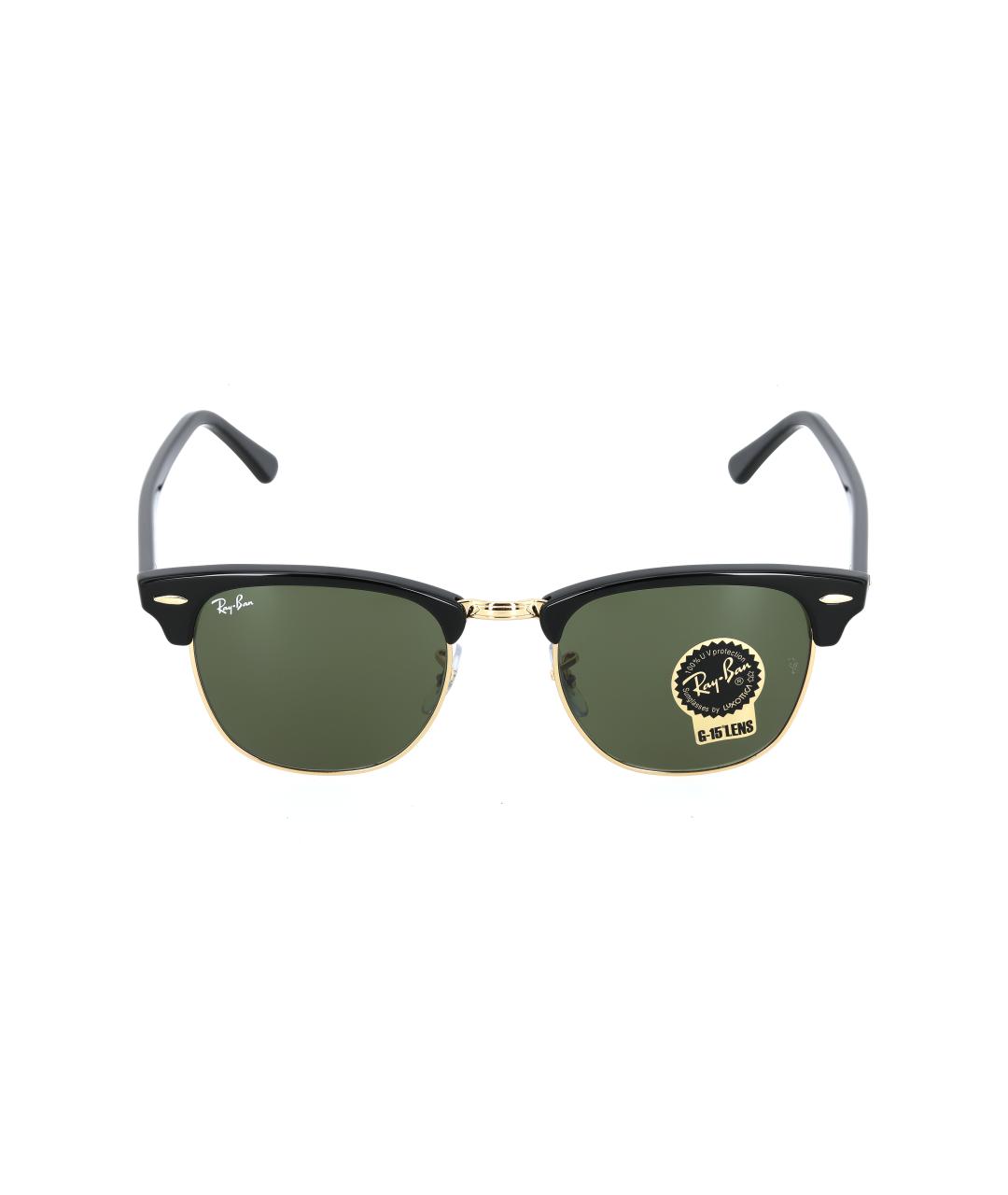 RAY BAN Черные пластиковые солнцезащитные очки, фото 3