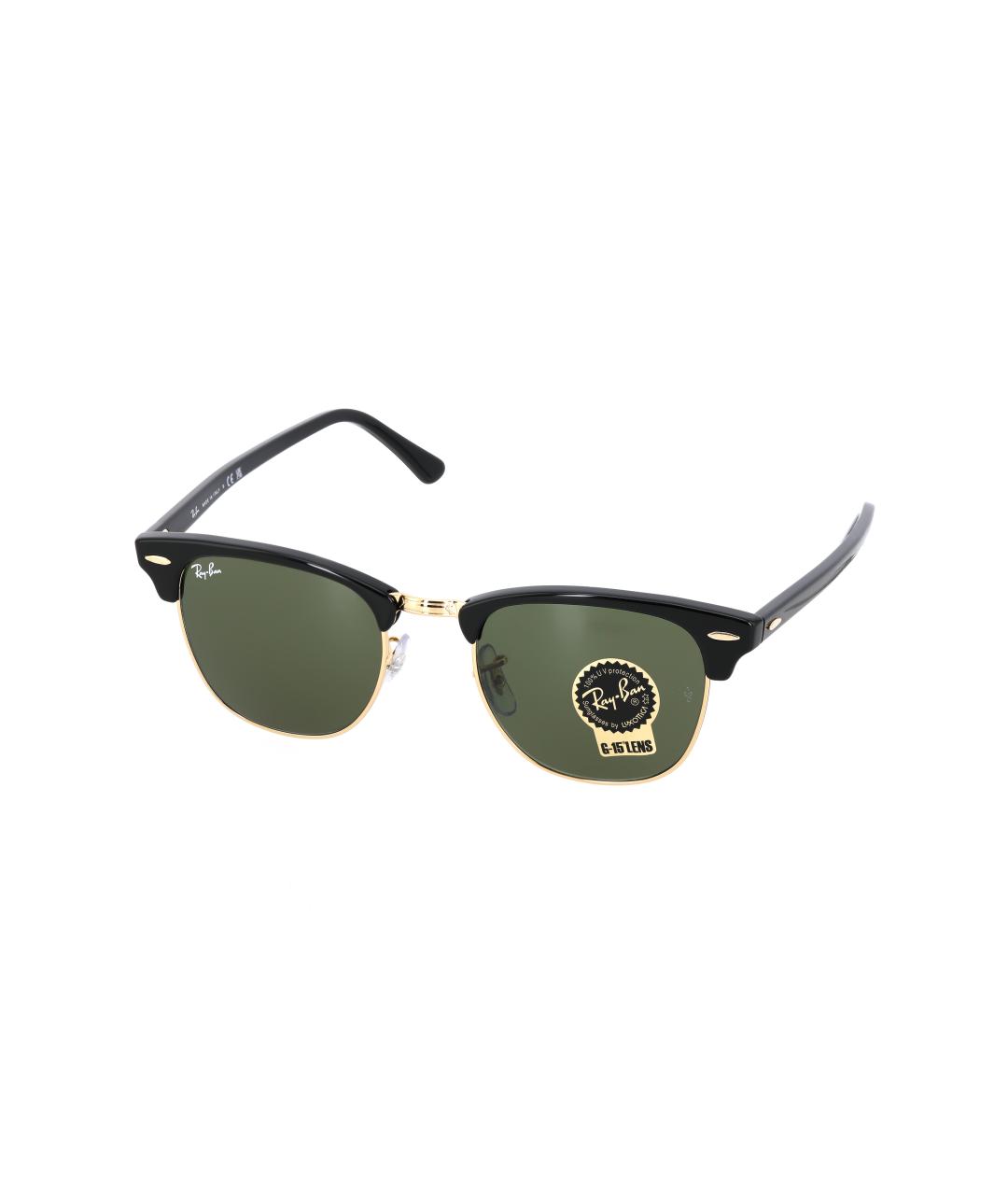 RAY BAN Черные пластиковые солнцезащитные очки, фото 2
