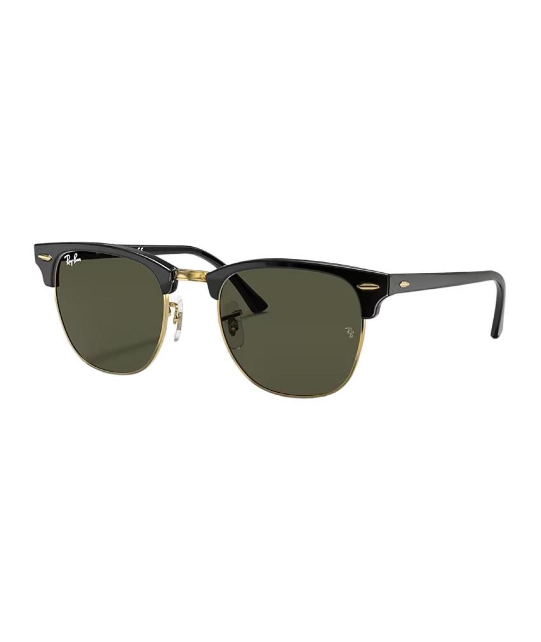 RAY BAN Черные пластиковые солнцезащитные очки, фото 1