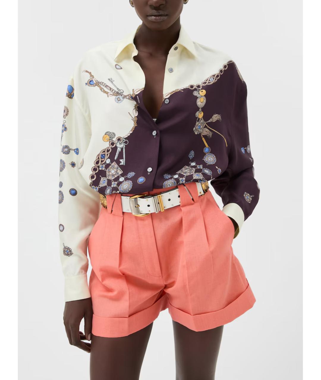 VERSACE Шелковая рубашка, фото 2