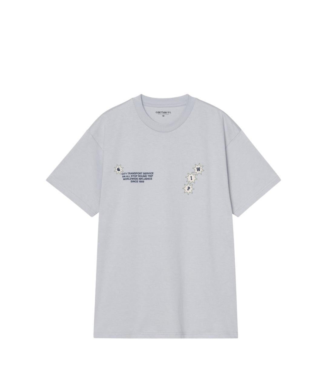 CARHARTT WIP Серая хлопковая футболка, фото 1