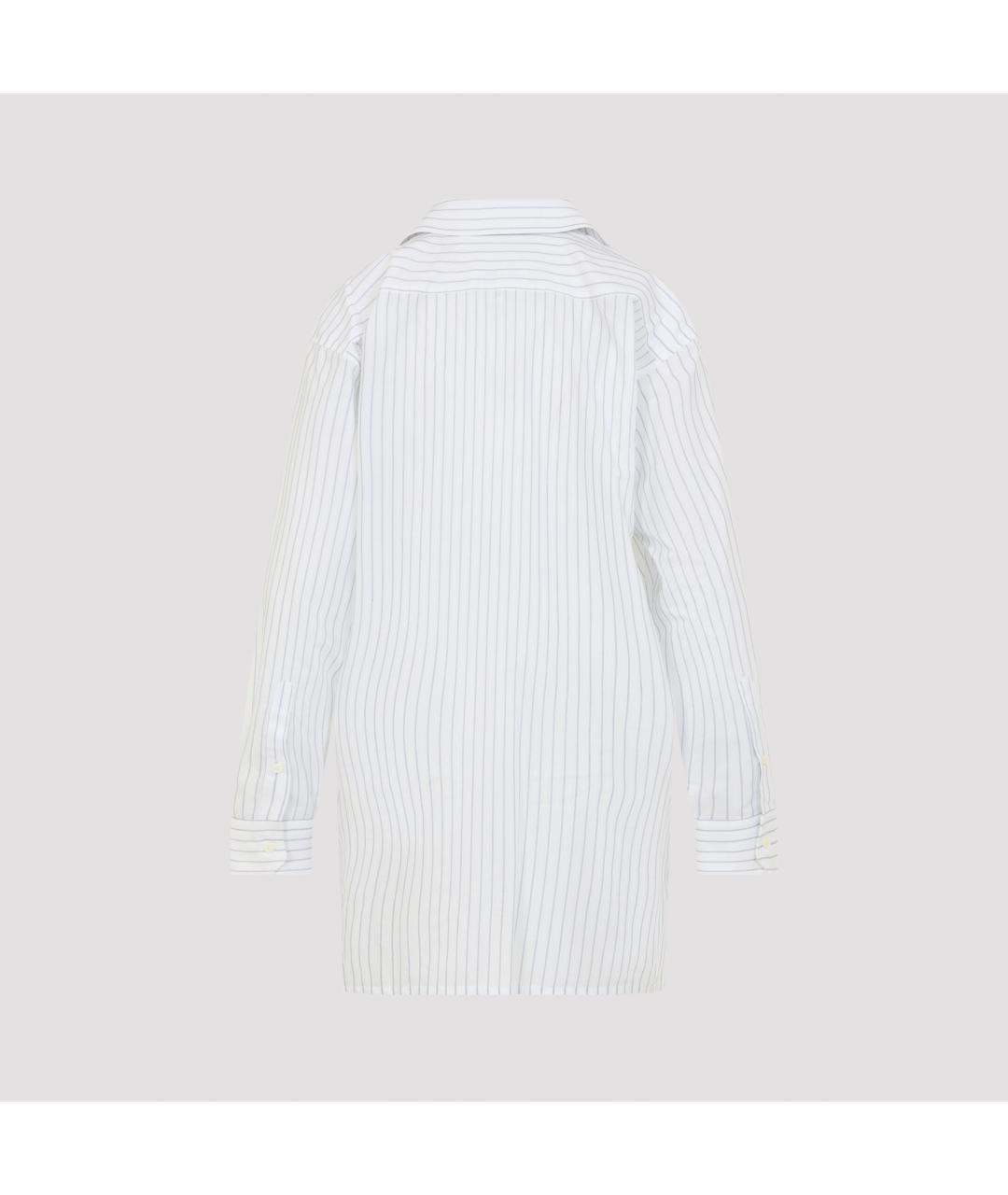 MM6 MAISON MARGIELA Белая хлопковая рубашка, фото 2