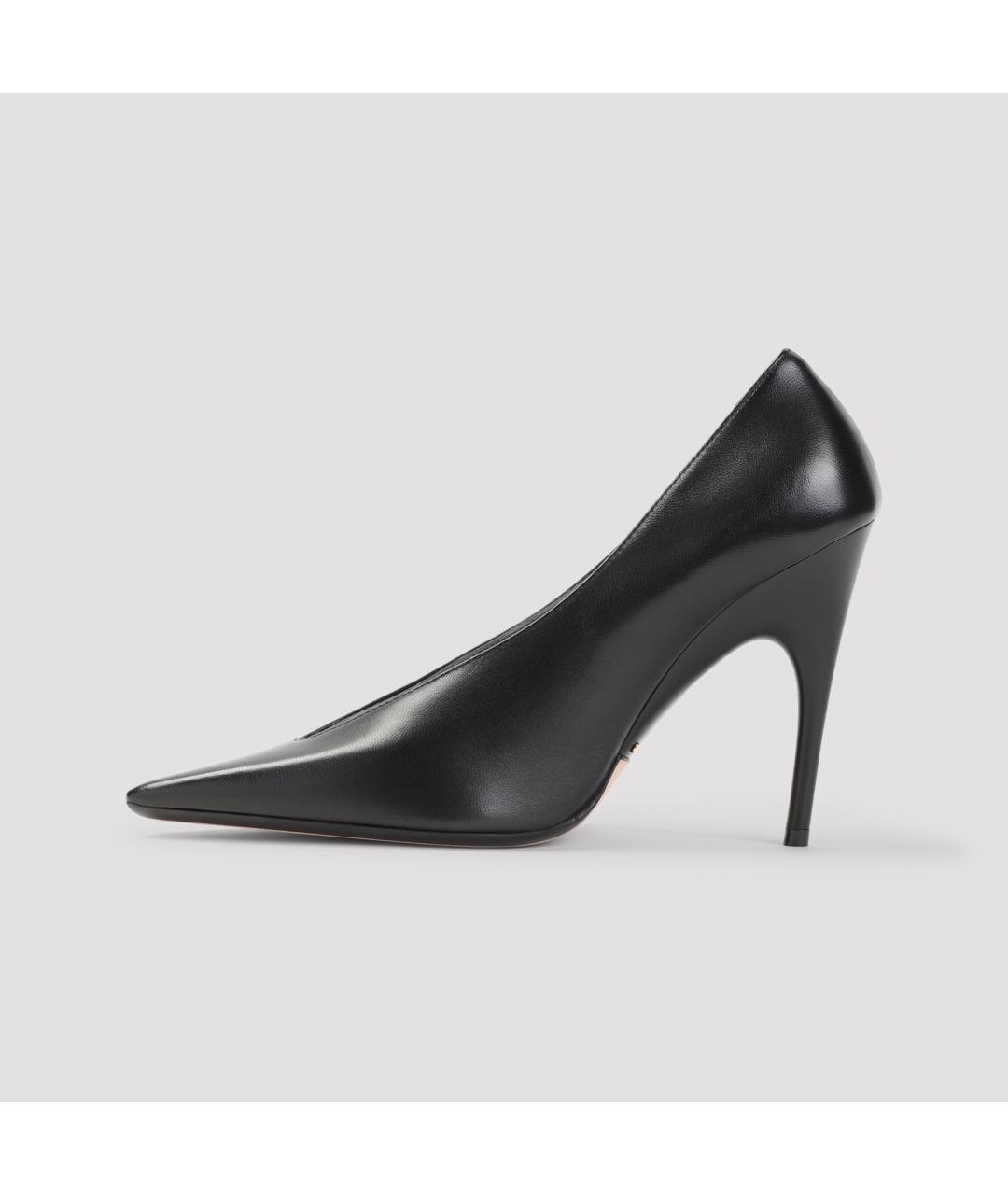 BALENCIAGA Черные кожаные туфли, фото 2