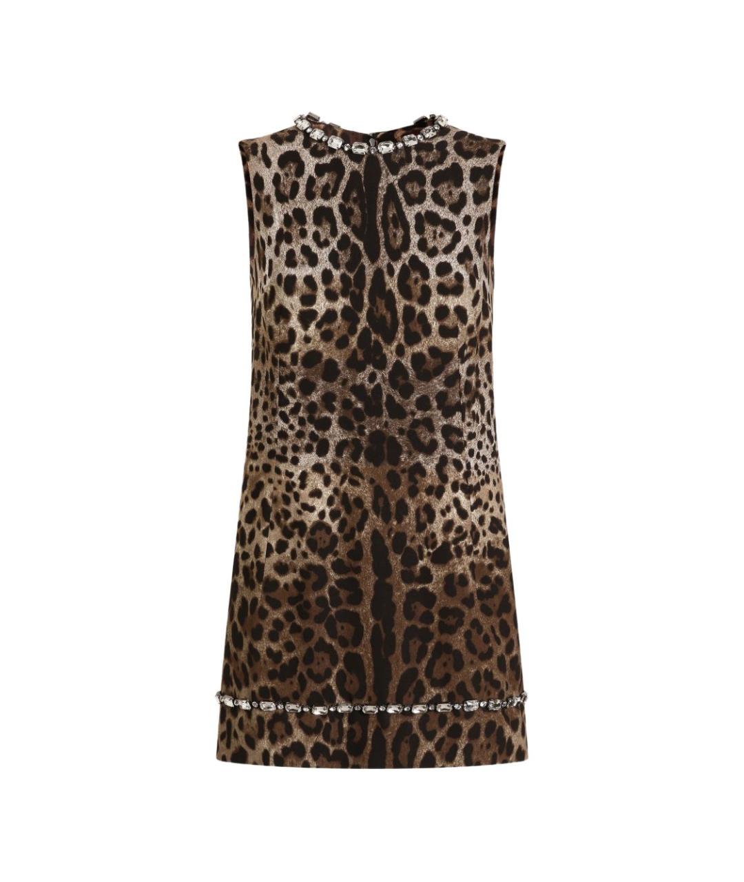DOLCE&GABBANA Мульти вискозное коктейльное платье, фото 1