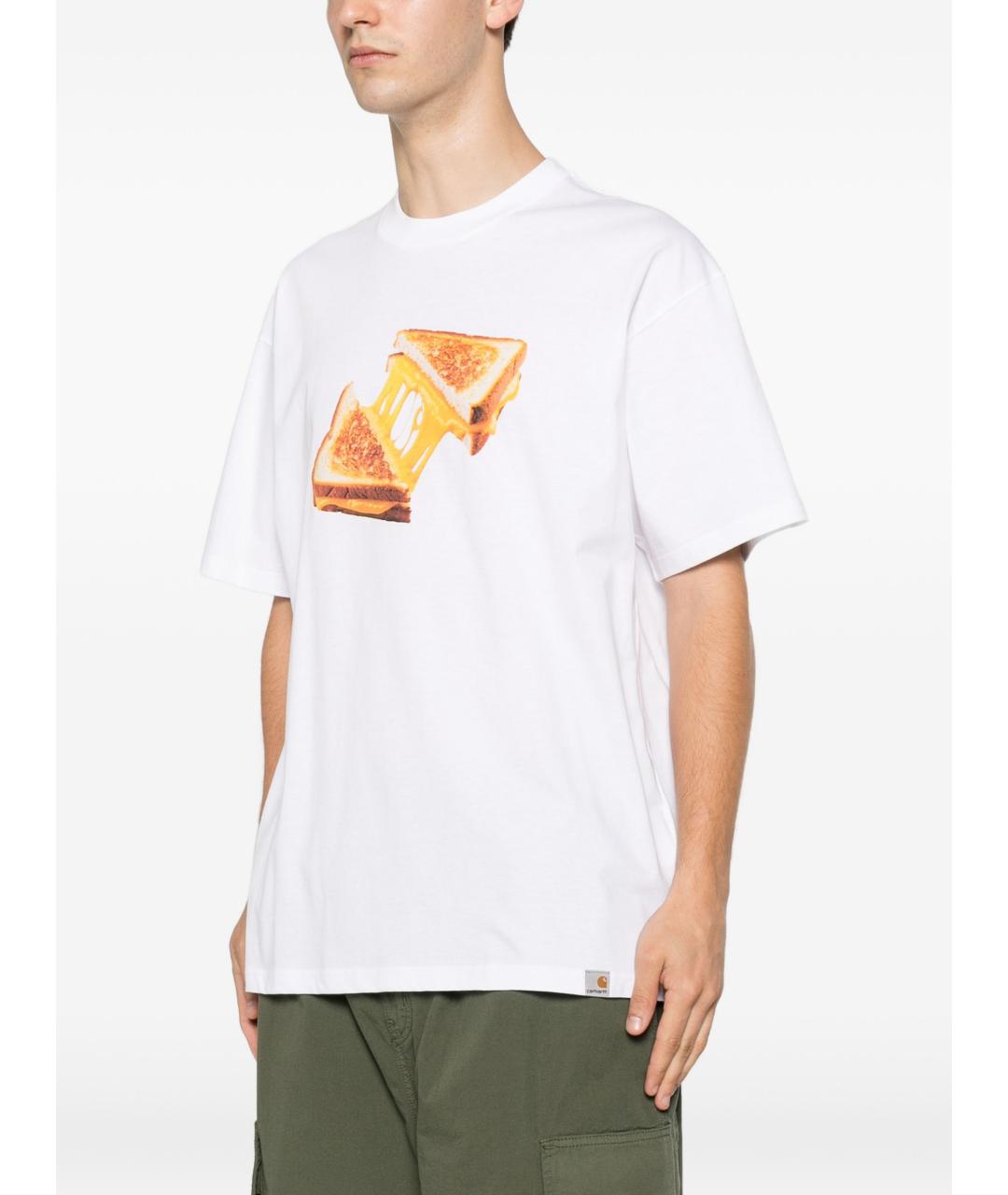 CARHARTT WIP Белая хлопковая футболка, фото 5