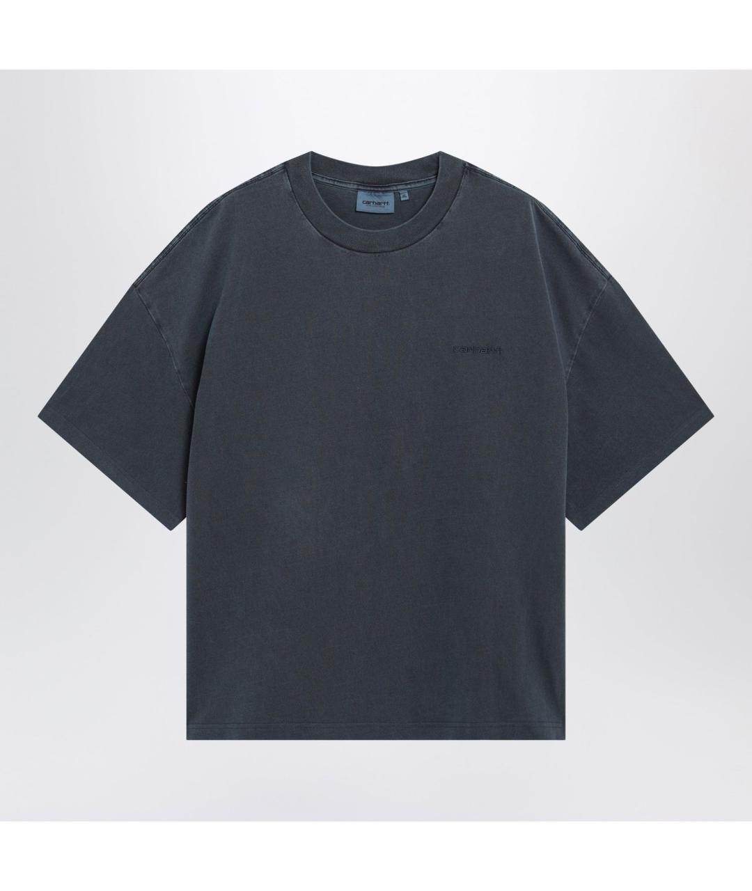 CARHARTT WIP Черная хлопковая футболка, фото 3