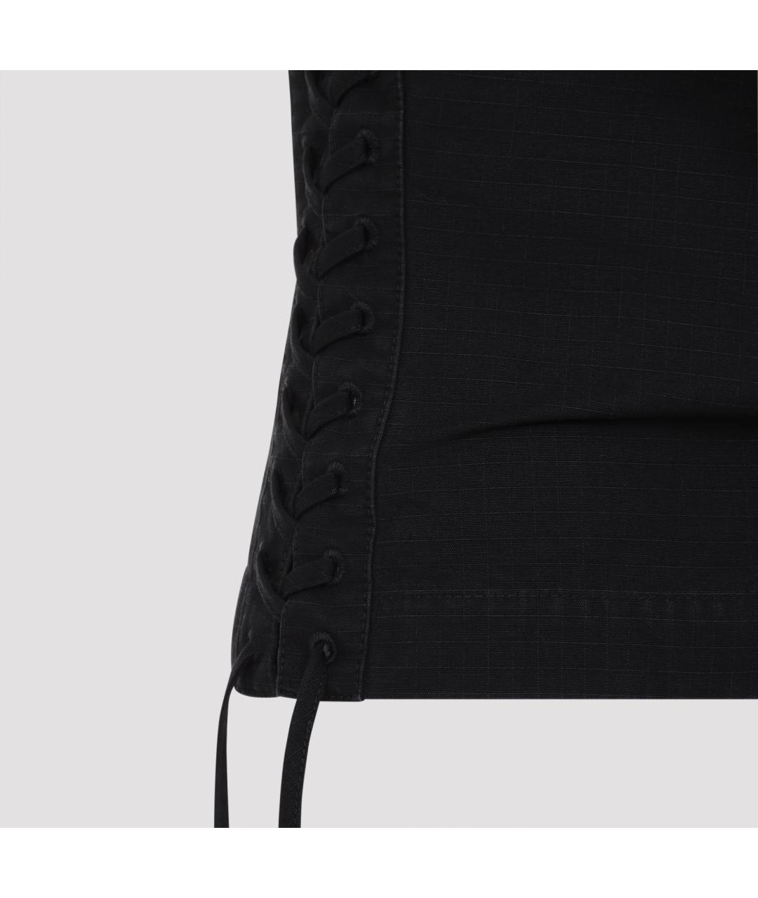 BALENCIAGA Черная хлопковая майка, фото 3