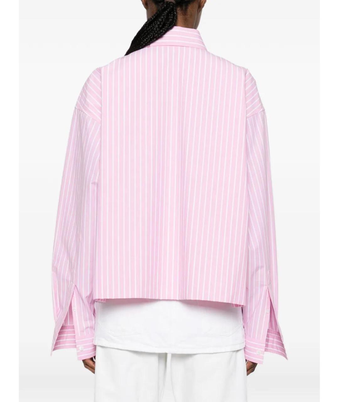 BALENCIAGA Розовая хлопковая рубашка, фото 4