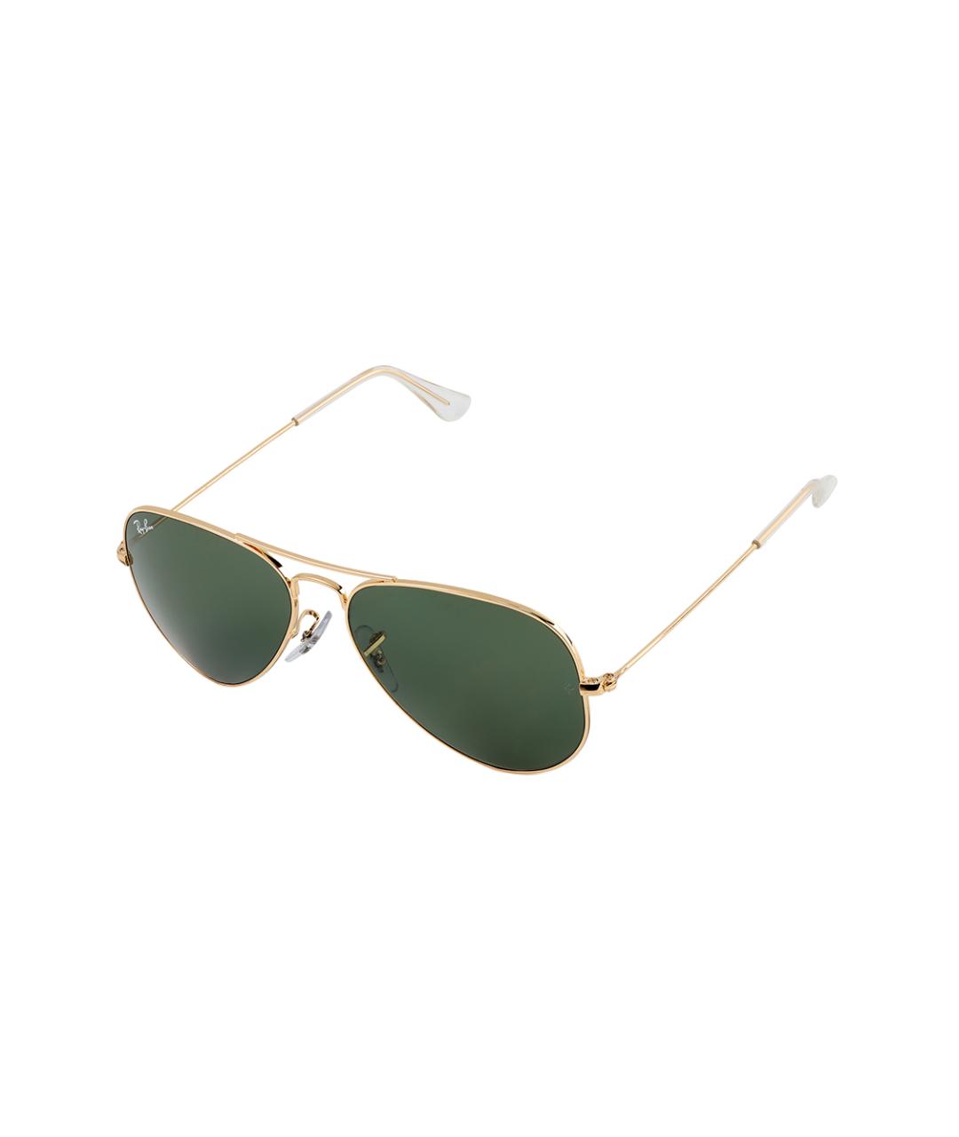 RAY BAN Золотые металлические солнцезащитные очки, фото 2