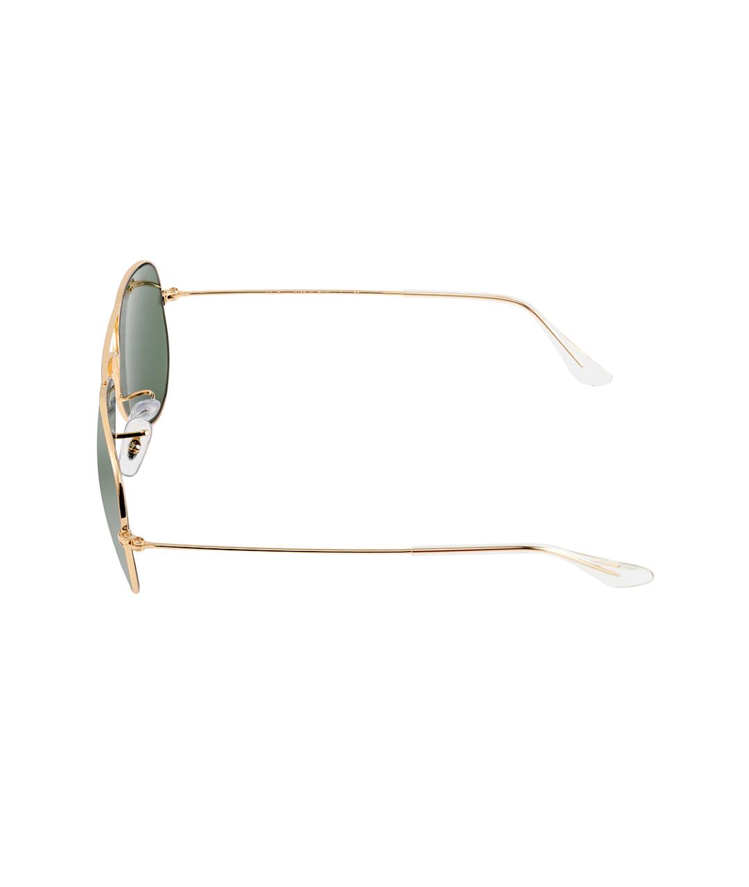 RAY BAN Золотые металлические солнцезащитные очки, фото 4