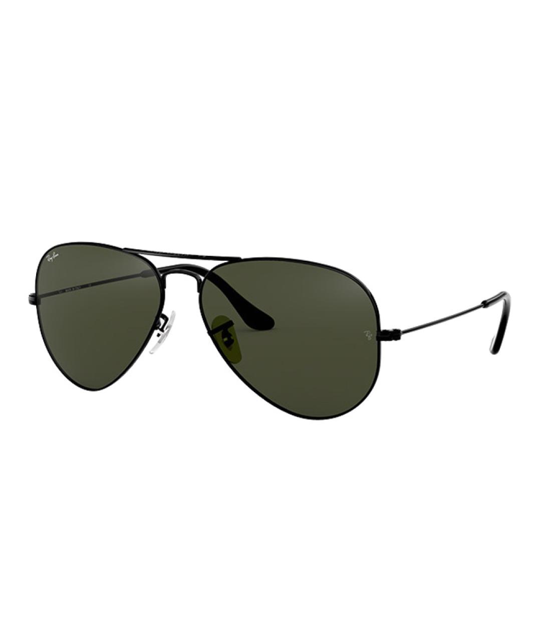 RAY BAN Черные металлические солнцезащитные очки, фото 1