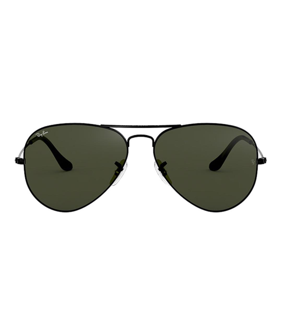 RAY BAN Черные металлические солнцезащитные очки, фото 2