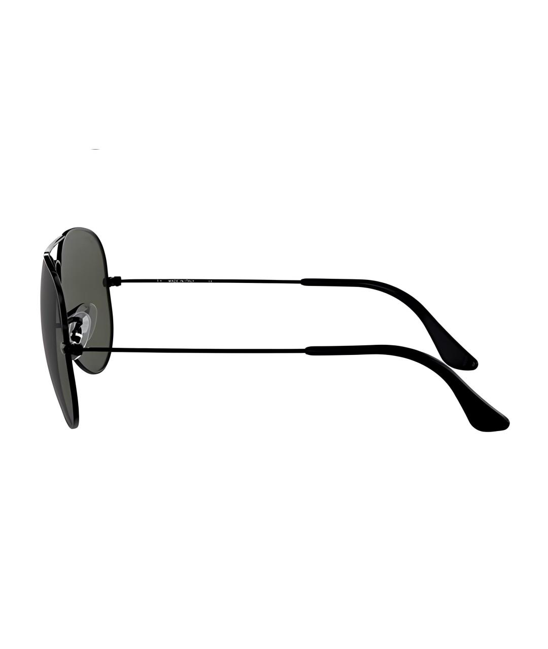 RAY BAN Черные металлические солнцезащитные очки, фото 4