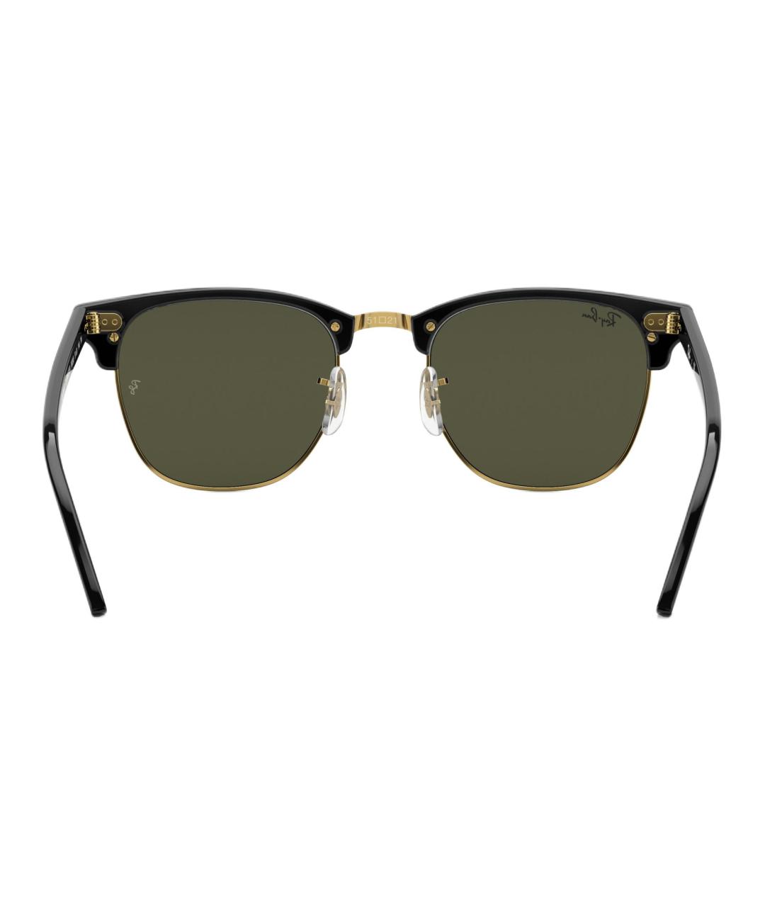 RAY BAN Черные пластиковые солнцезащитные очки, фото 4