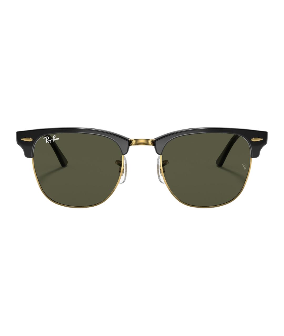 RAY BAN Черные пластиковые солнцезащитные очки, фото 2