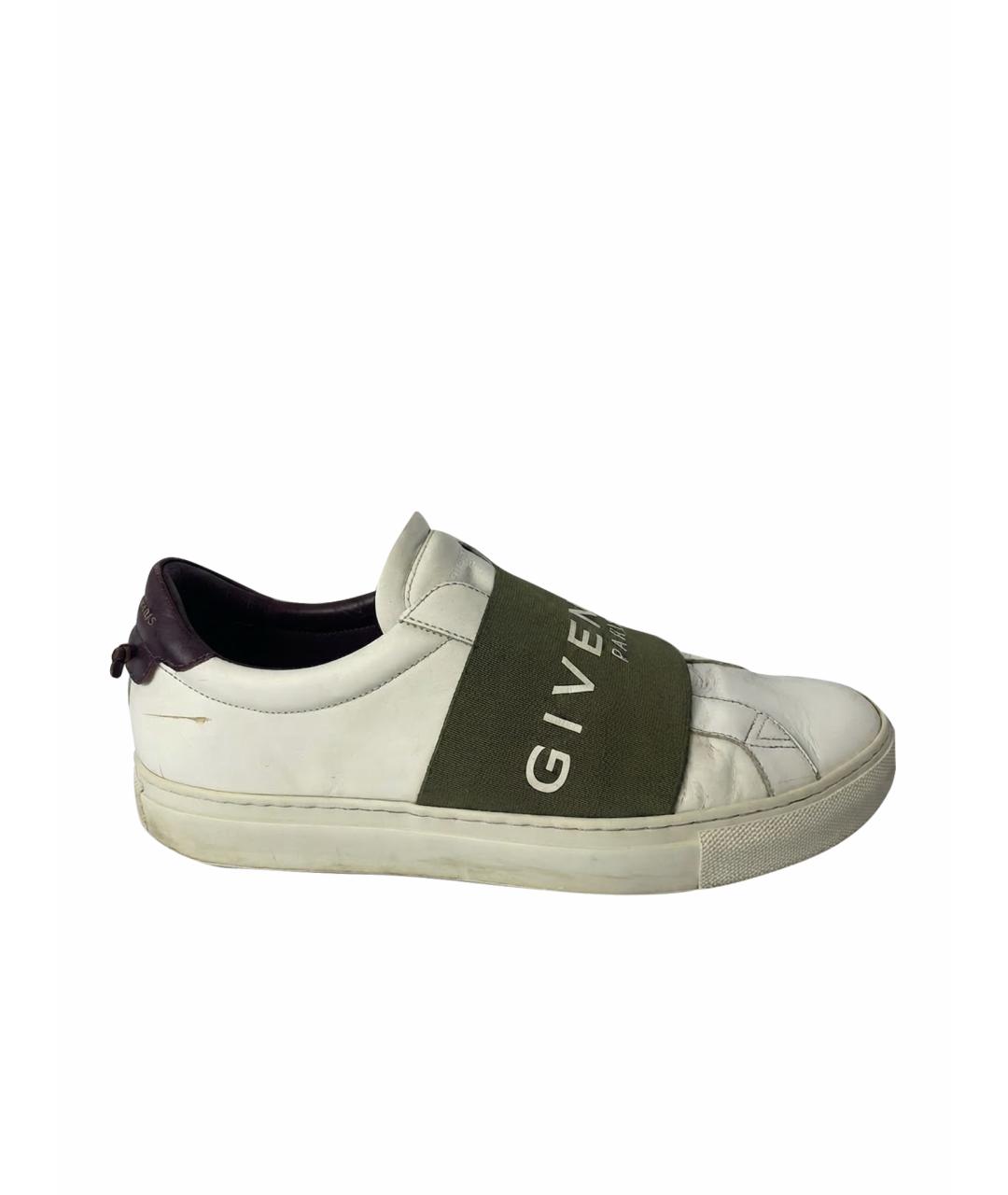 GIVENCHY Белые кожаные слипоны, фото 1