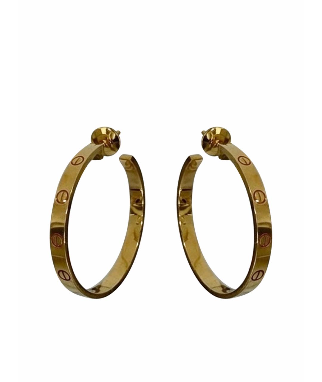 CARTIER Золотые серьги из желтого золота, фото 1