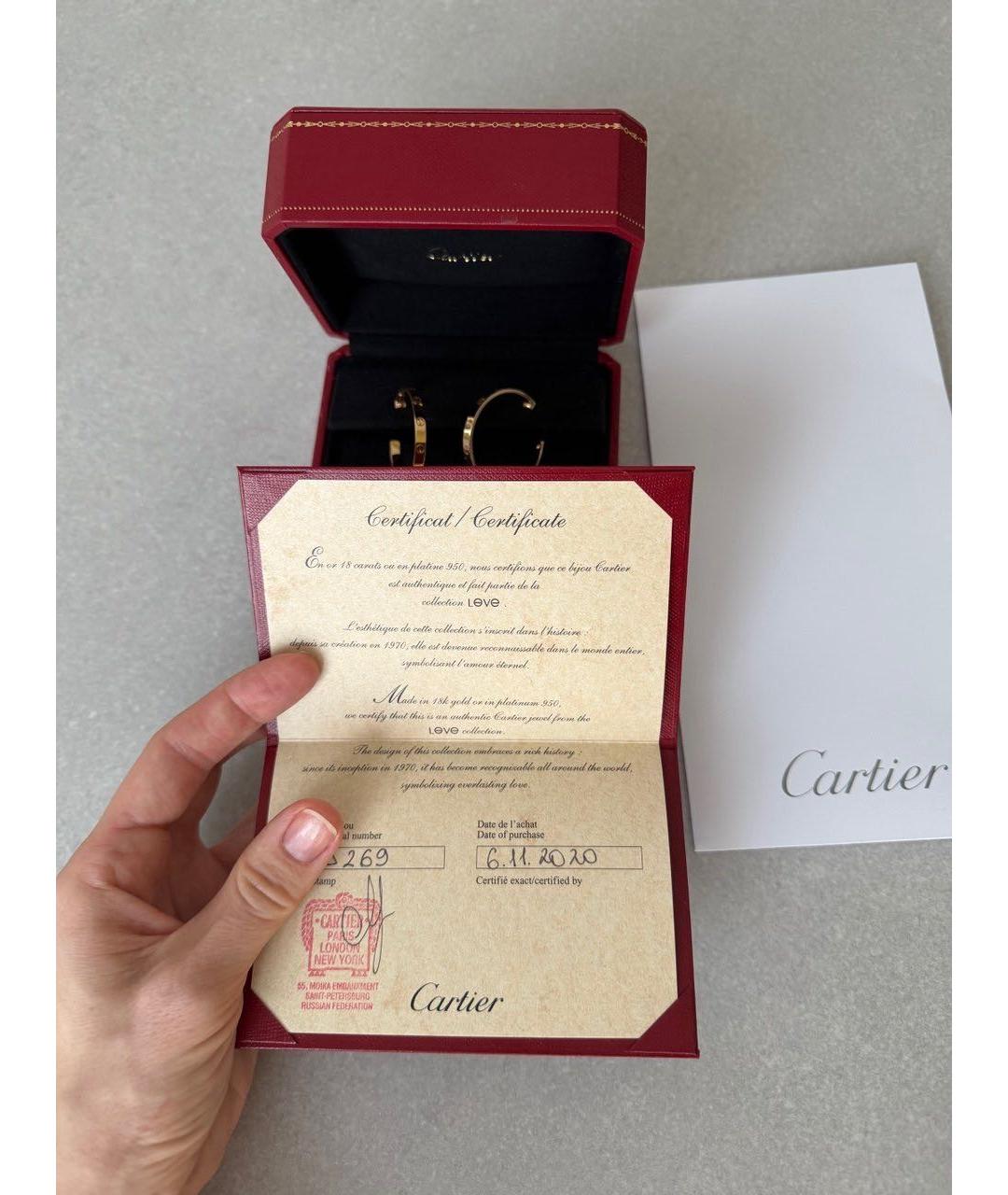 CARTIER Золотые серьги из желтого золота, фото 6