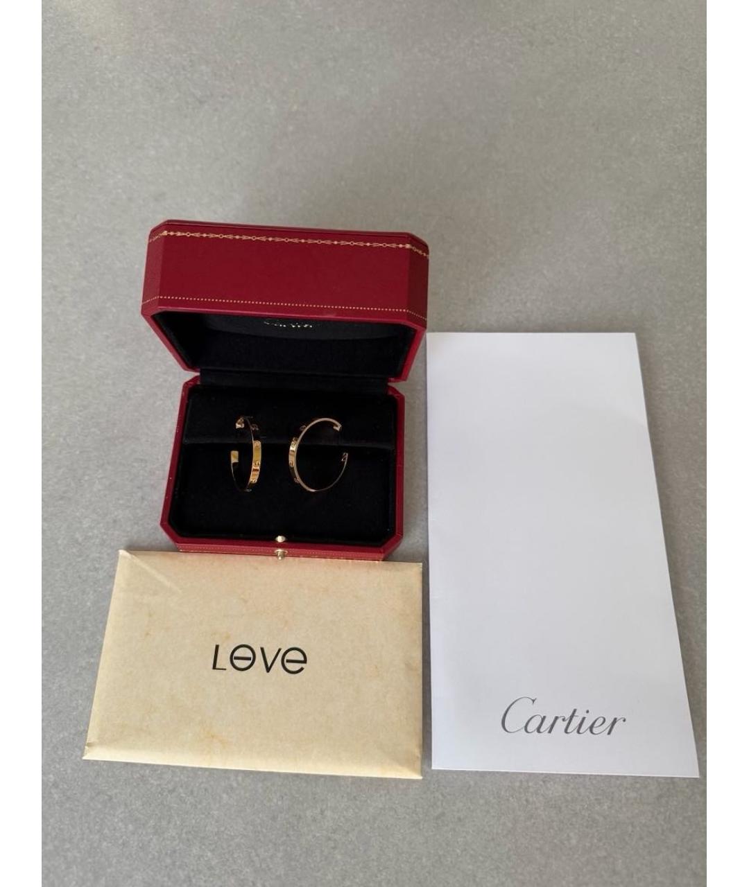 CARTIER Золотые серьги из желтого золота, фото 7