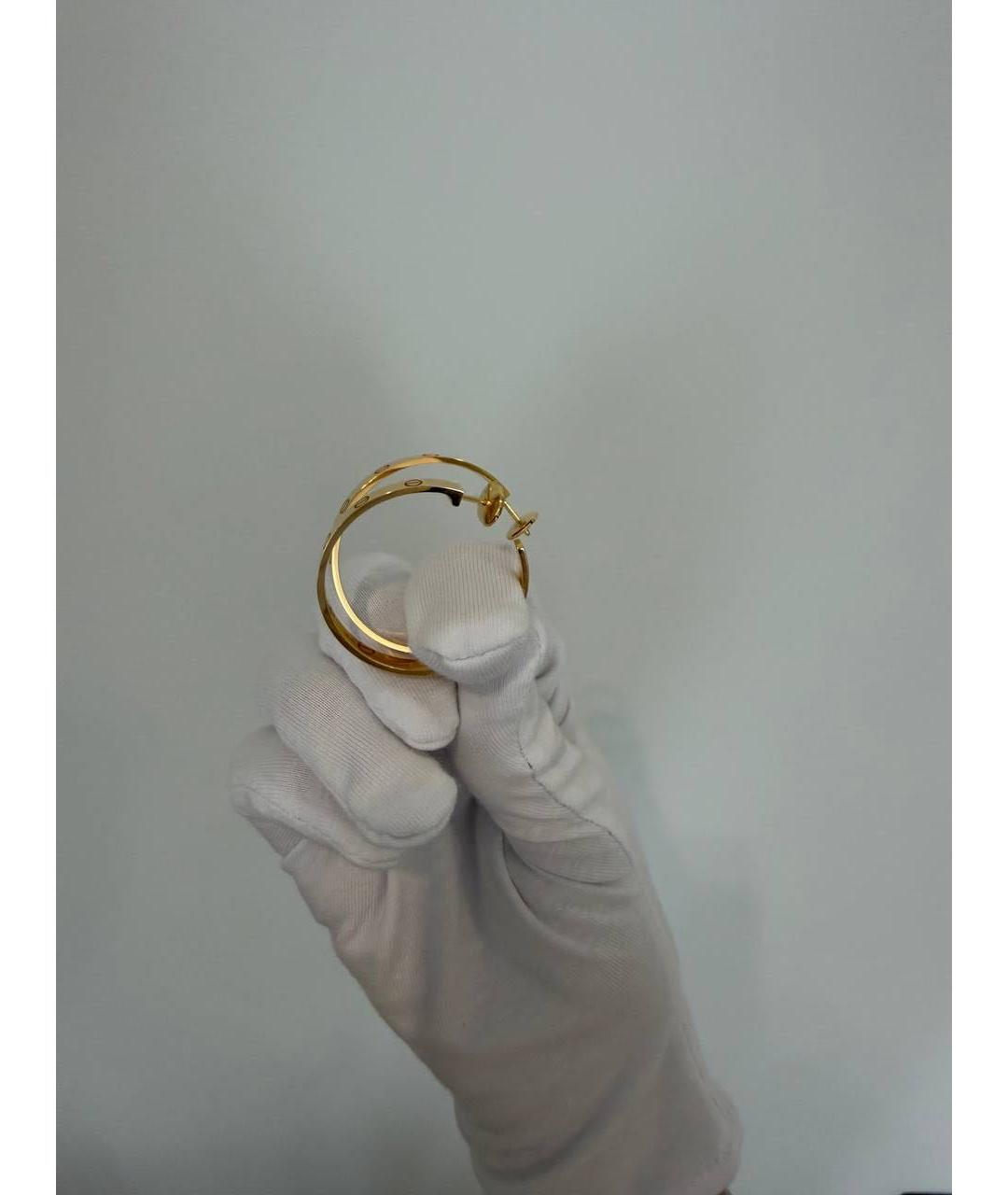 CARTIER Золотые серьги из желтого золота, фото 3